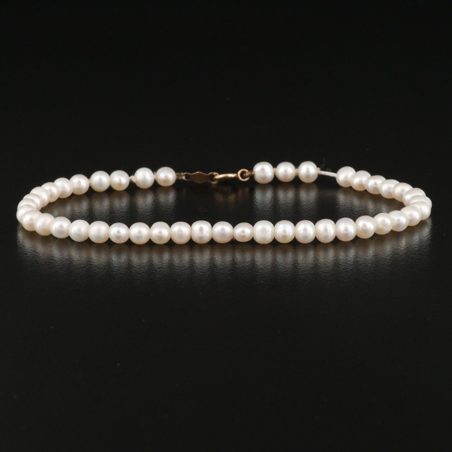 Pearl Bracelet with 14K Clasp