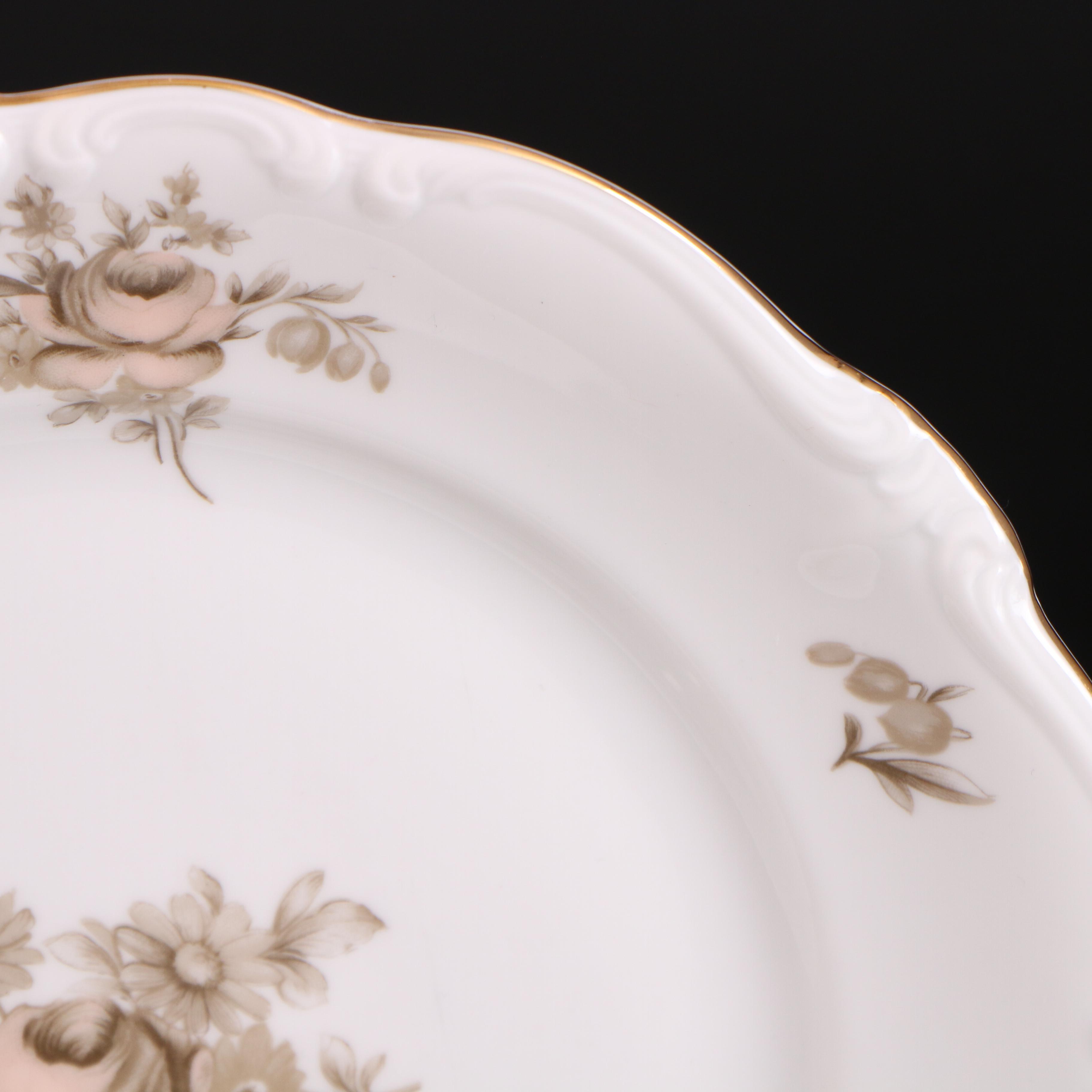 Johann Haviland German "Sepia Rose" Bone China, 20th Century