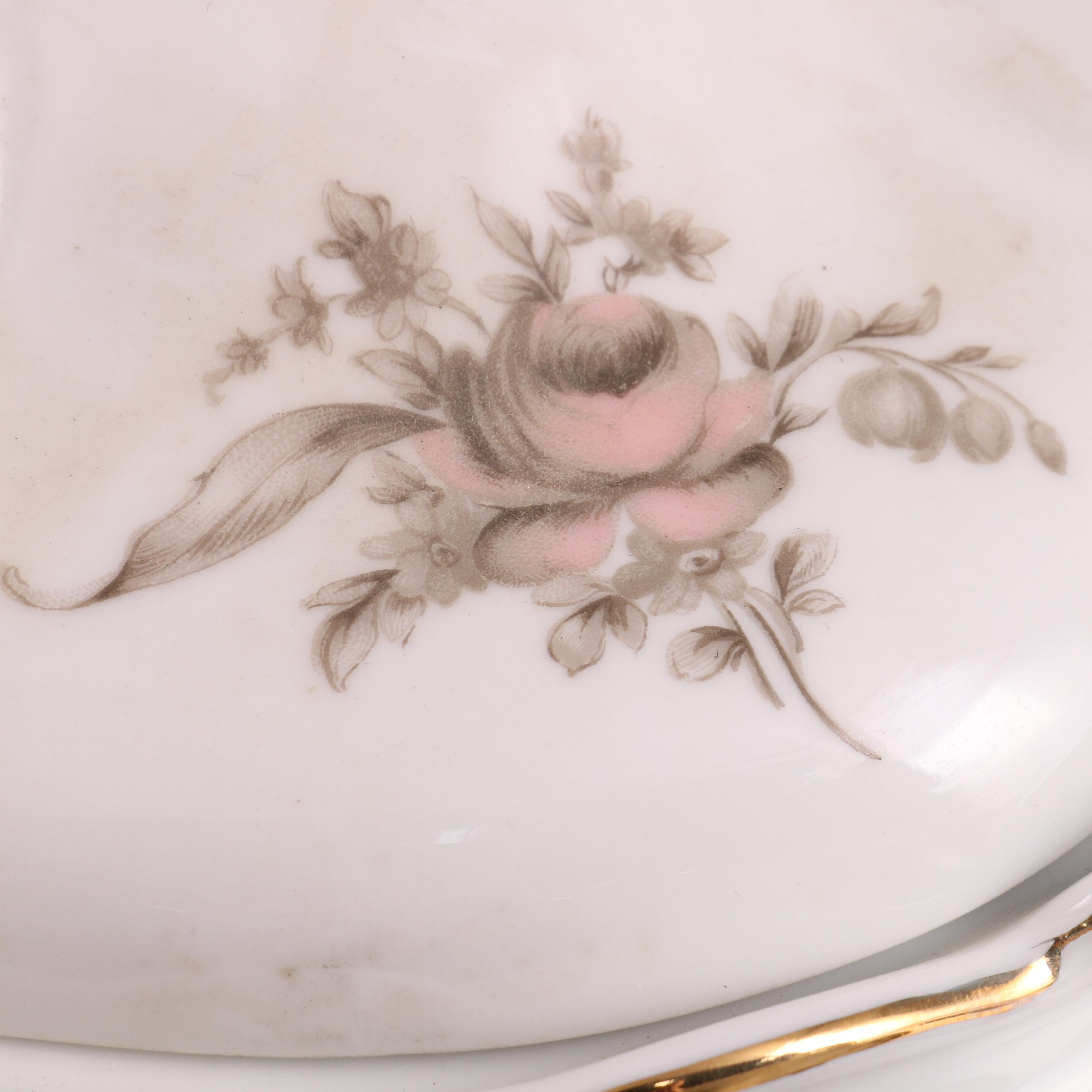 Johann Haviland German "Sepia Rose" Bone China, 20th Century