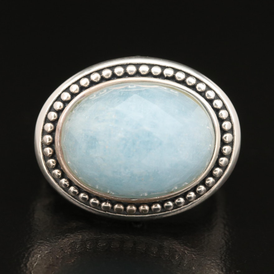 Seidengang Sterling Silver Aquamarine Ring