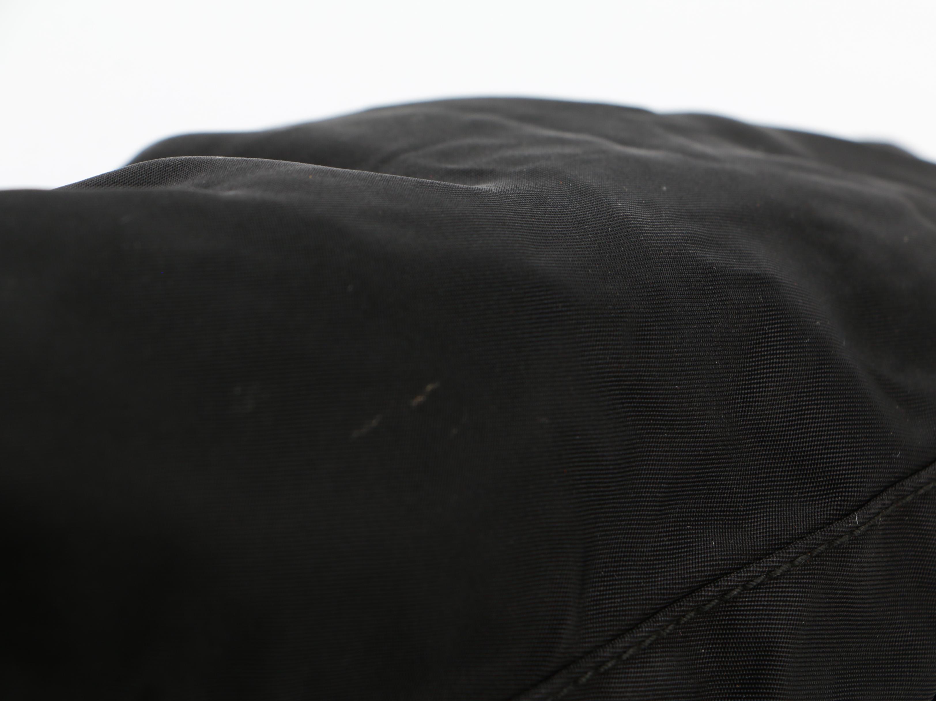 Prada Top Handle Bag in Black Tessuto Nylon and Acetate Handles