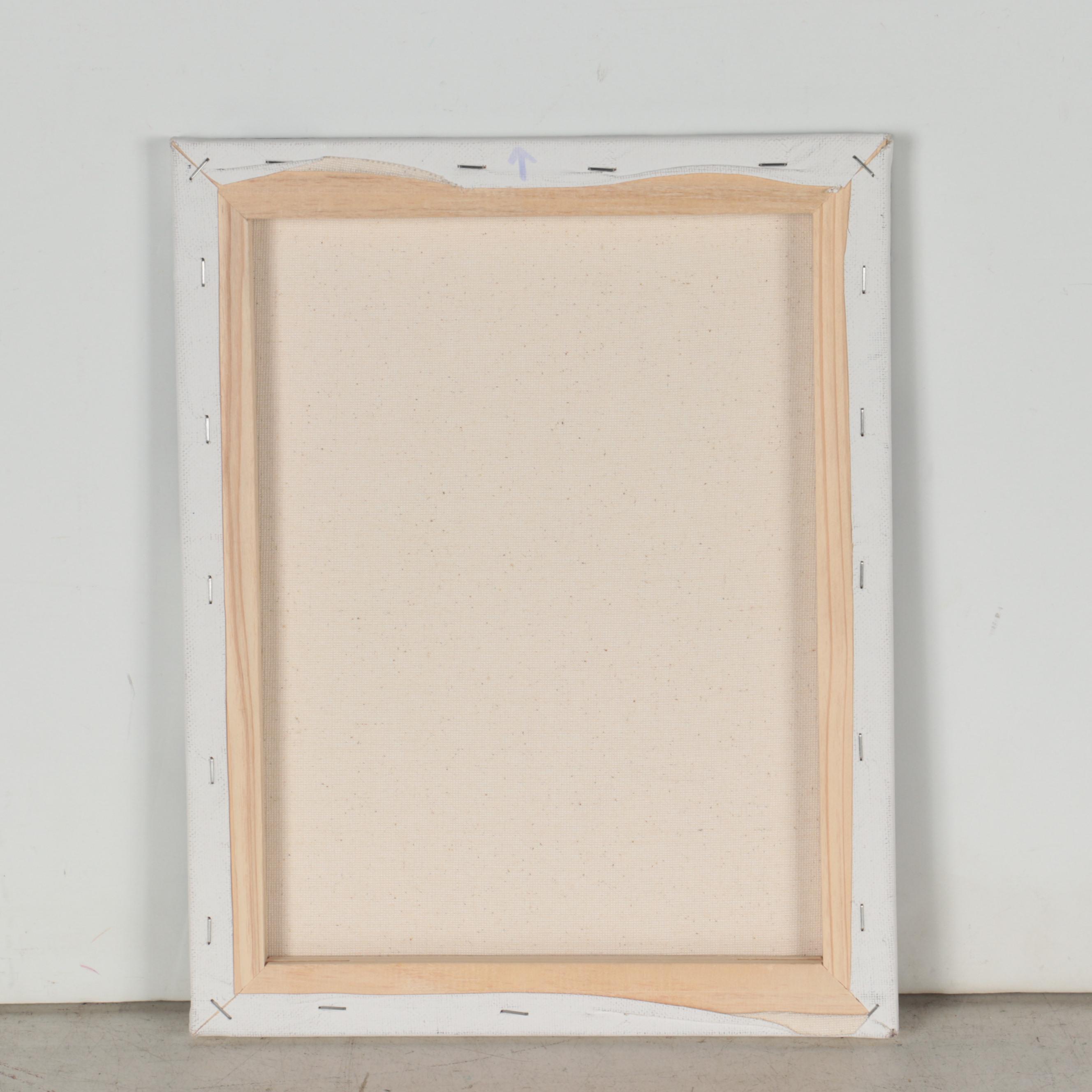 Michael Sweeney Abstract Acrylic Painting of Skulls