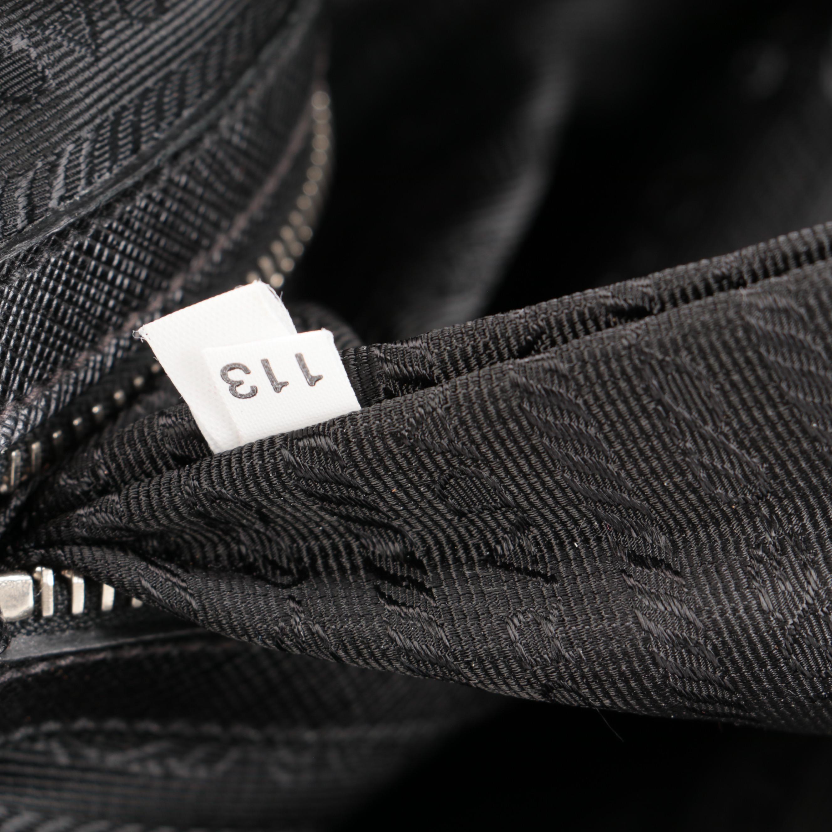 Prada Travel Briefcase in Black Saffiano Leather