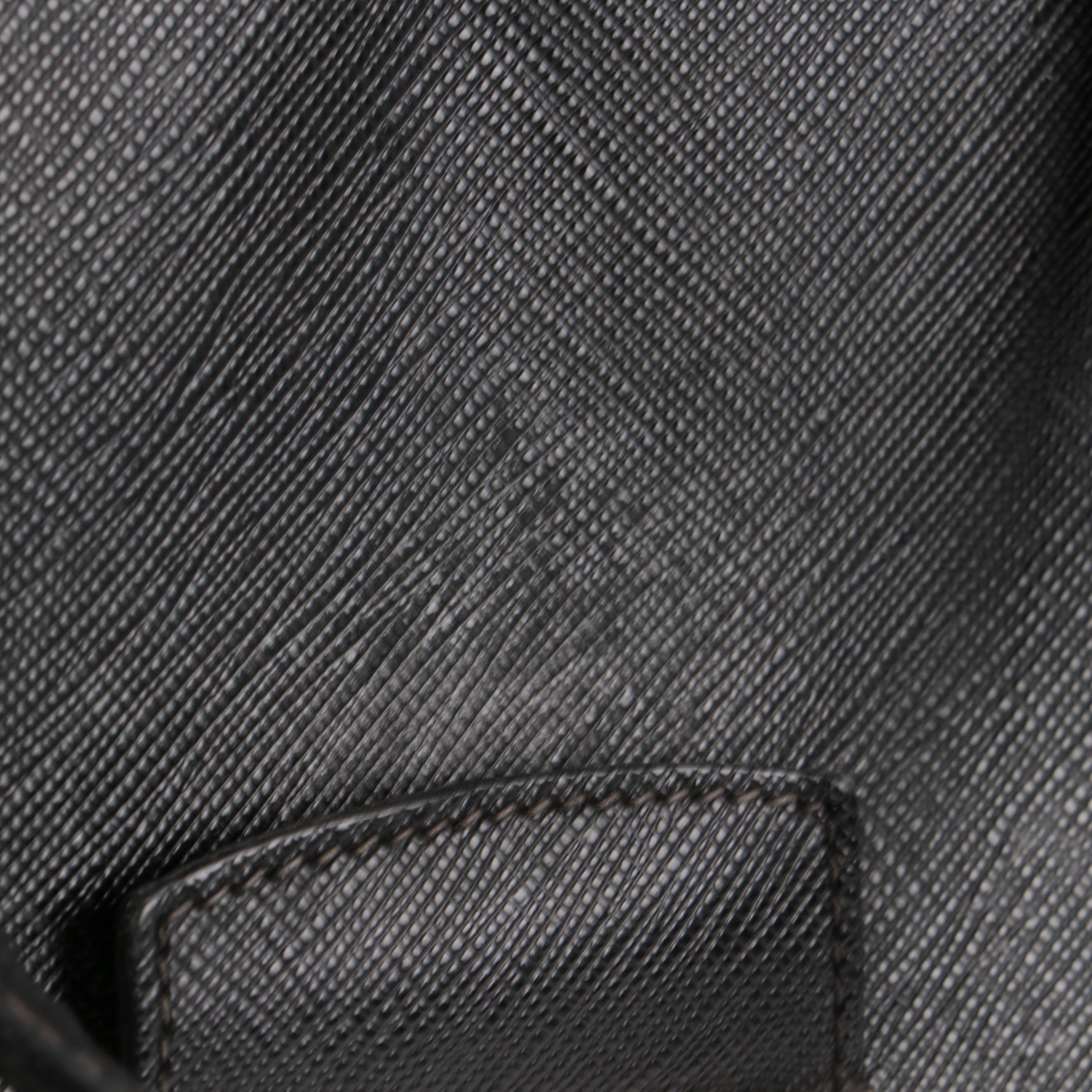 Prada Travel Briefcase in Black Saffiano Leather