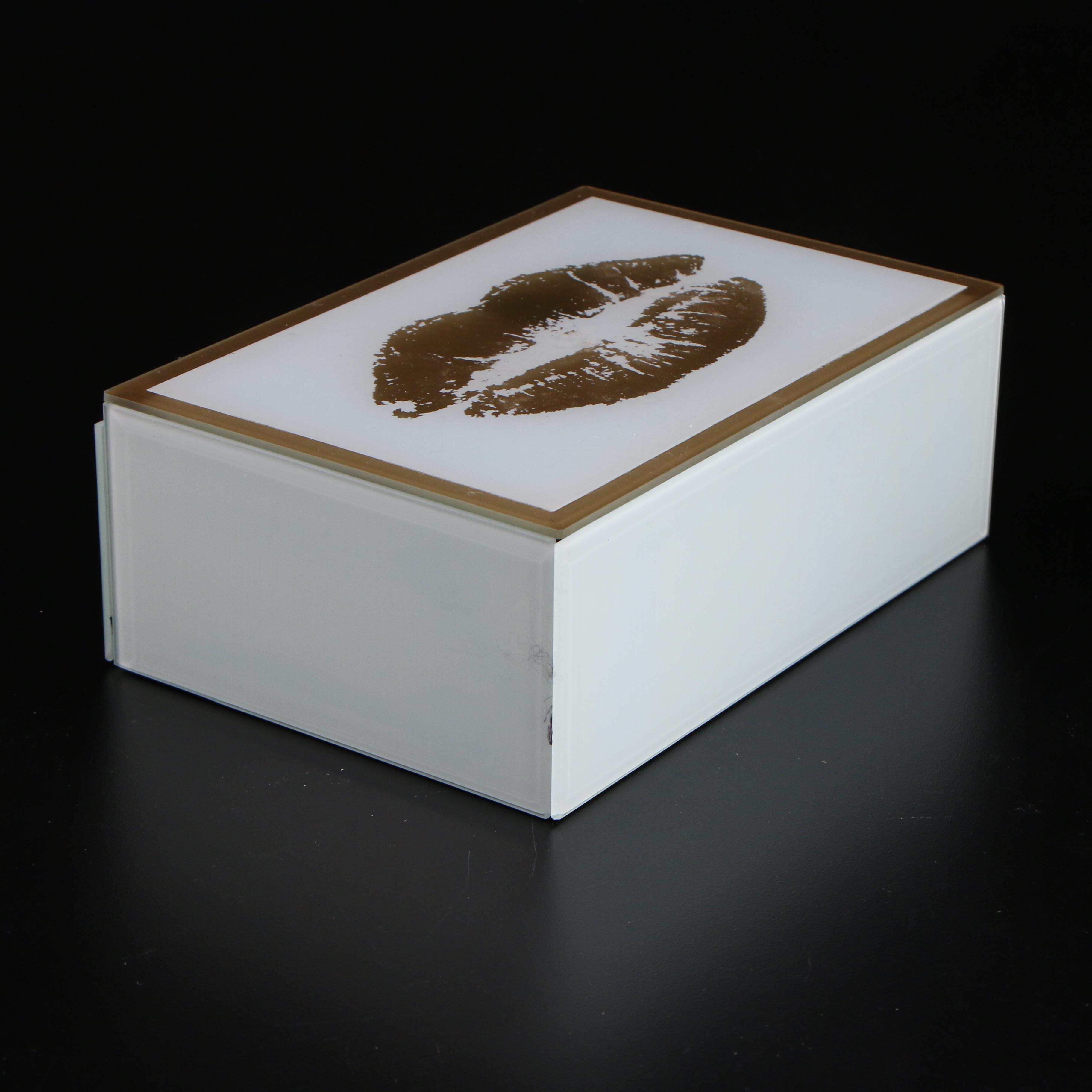 Vidali Collection Perfume Bottle with Glass Vanity Box, Contemporary