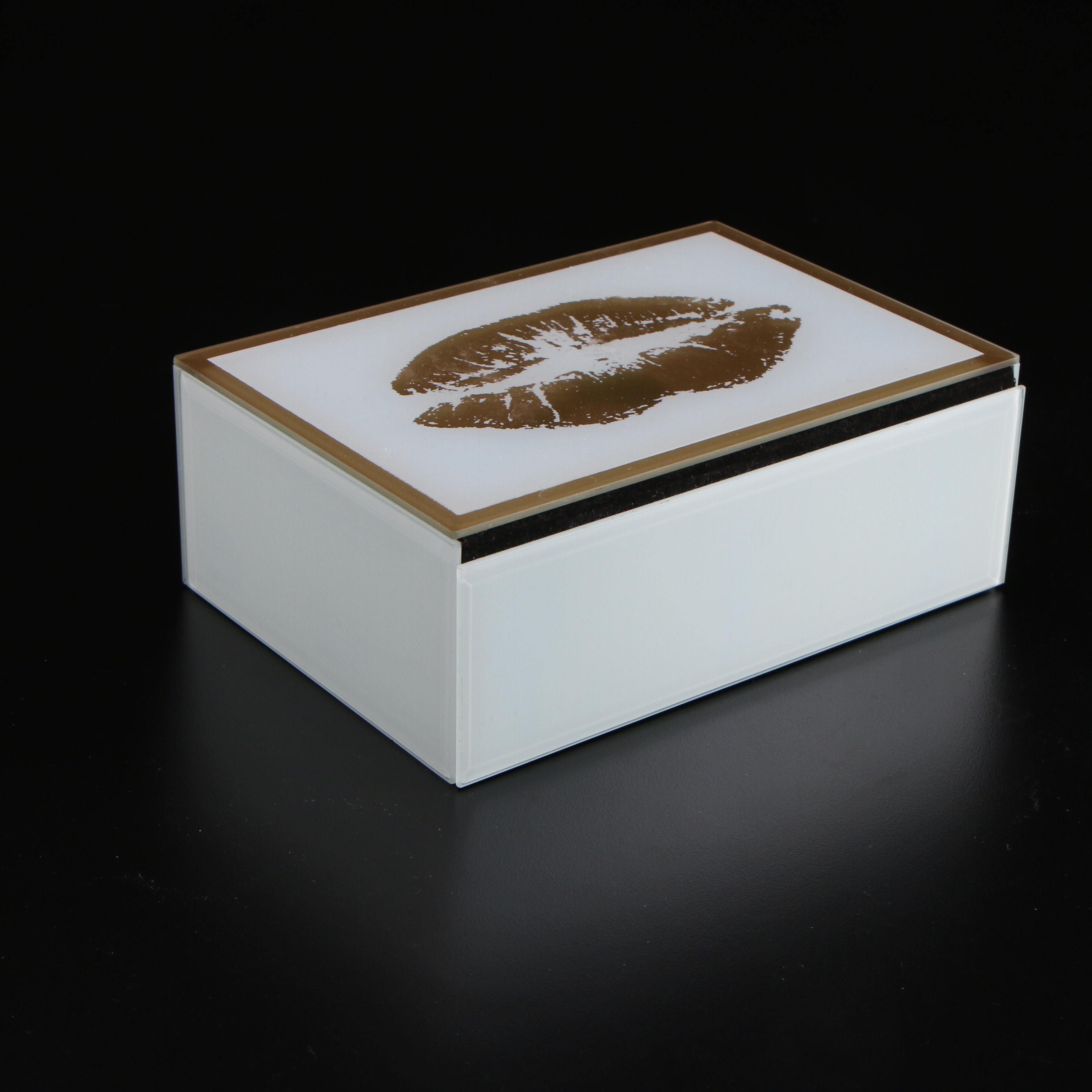 Vidali Collection Perfume Bottle with Glass Vanity Box, Contemporary