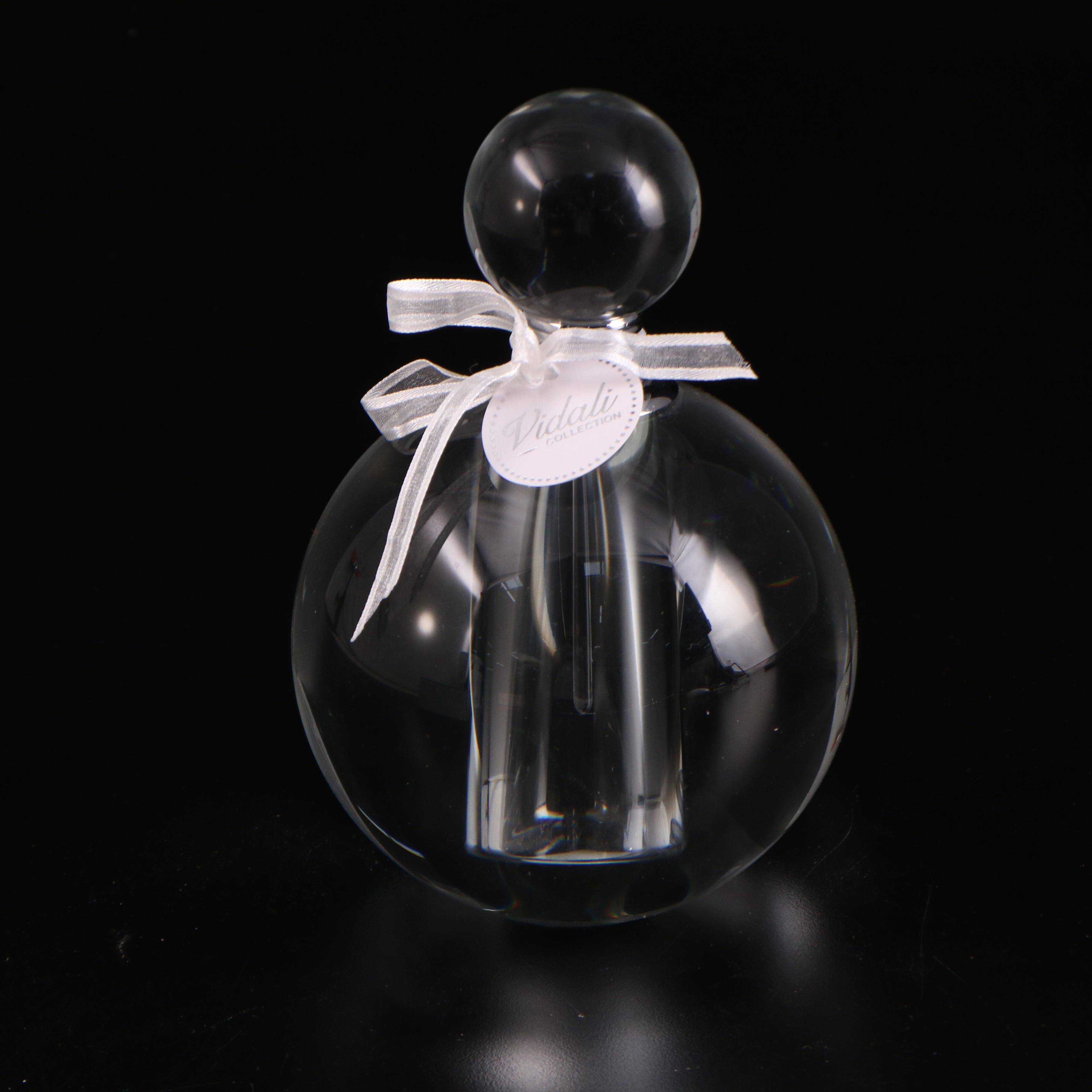 Vidali Collection Perfume Bottle with Glass Vanity Box, Contemporary
