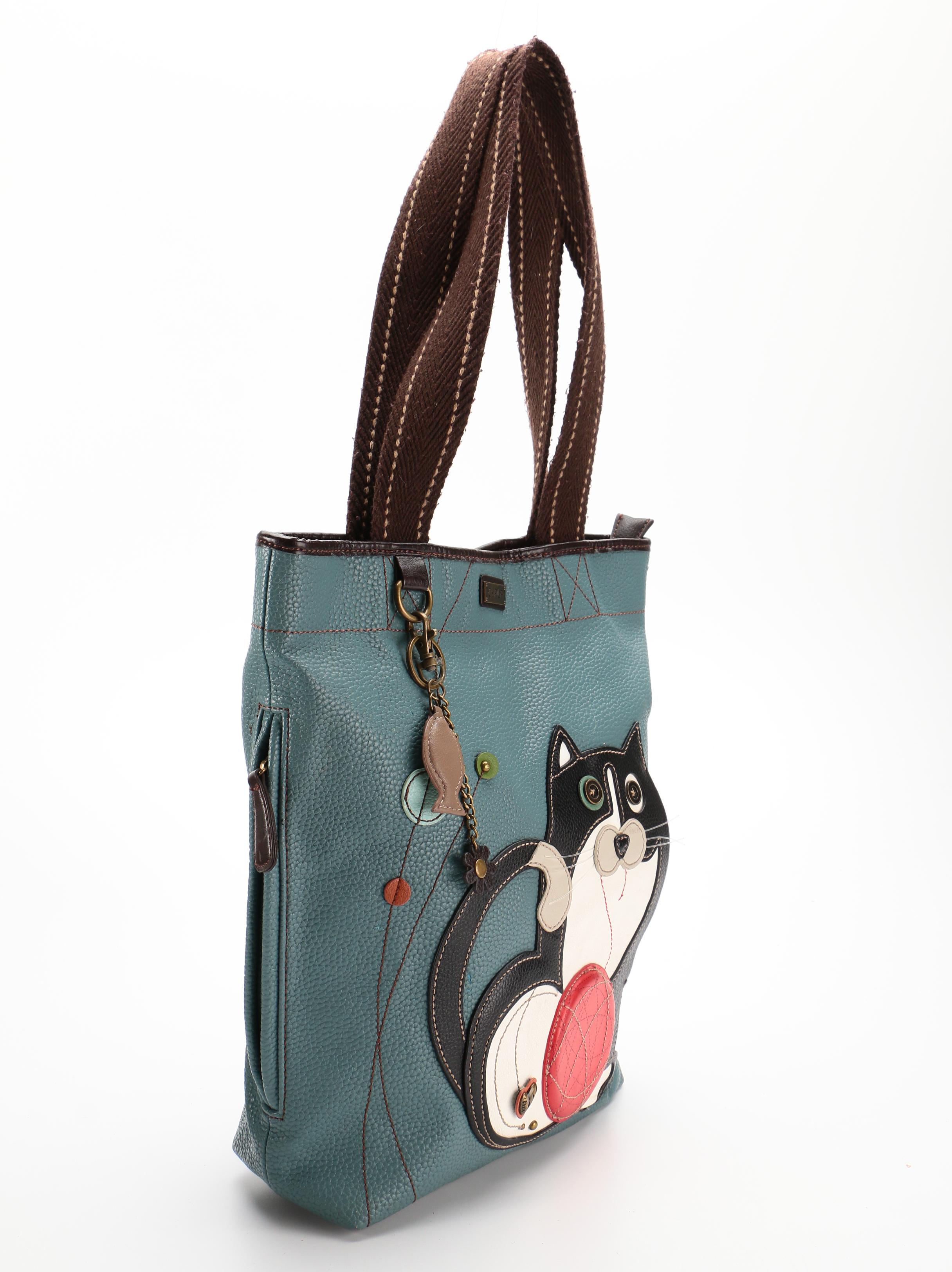 Cat Motif Chala Vegan Leather Bags and Laurel Burch Canvas Tote