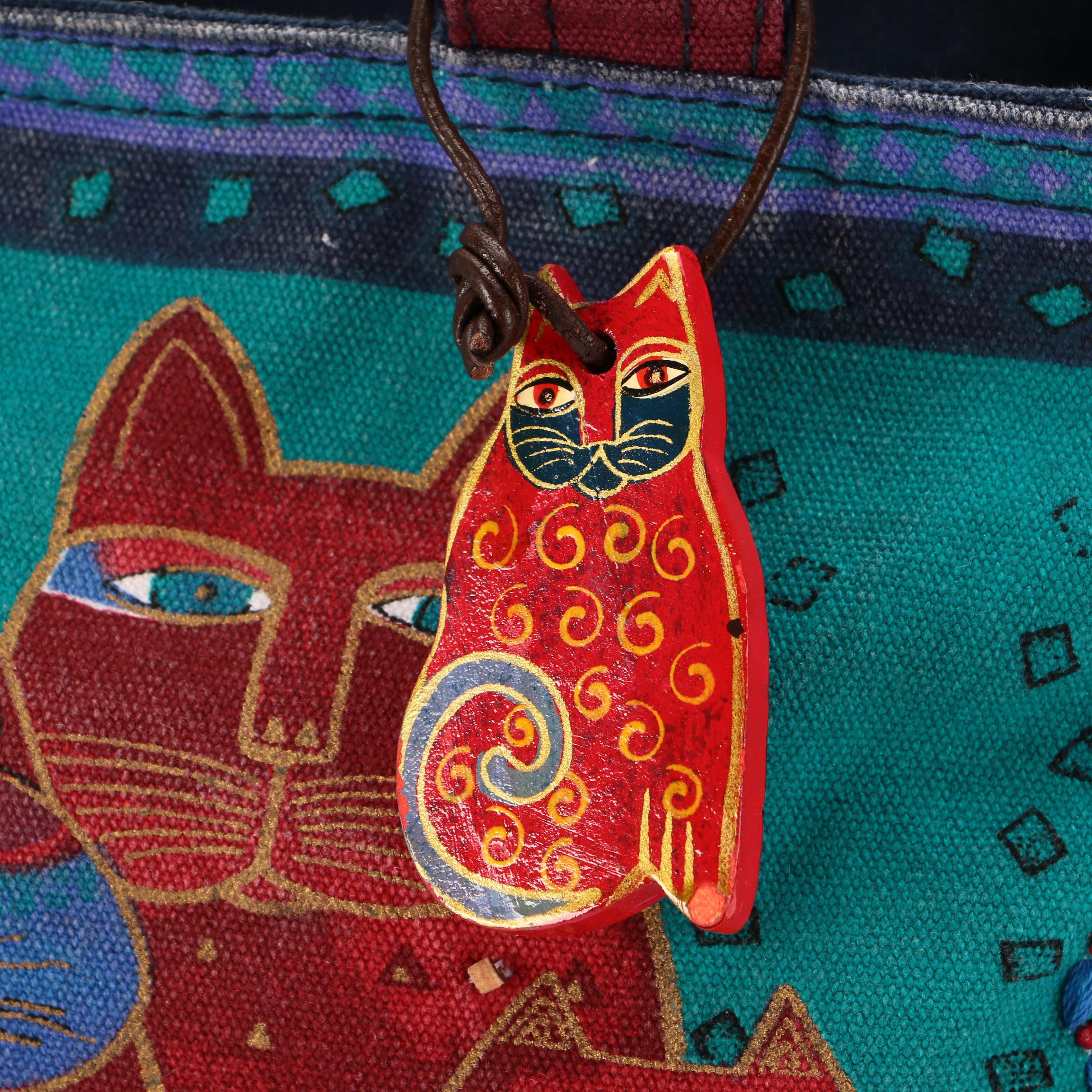 Cat Motif Chala Vegan Leather Bags and Laurel Burch Canvas Tote