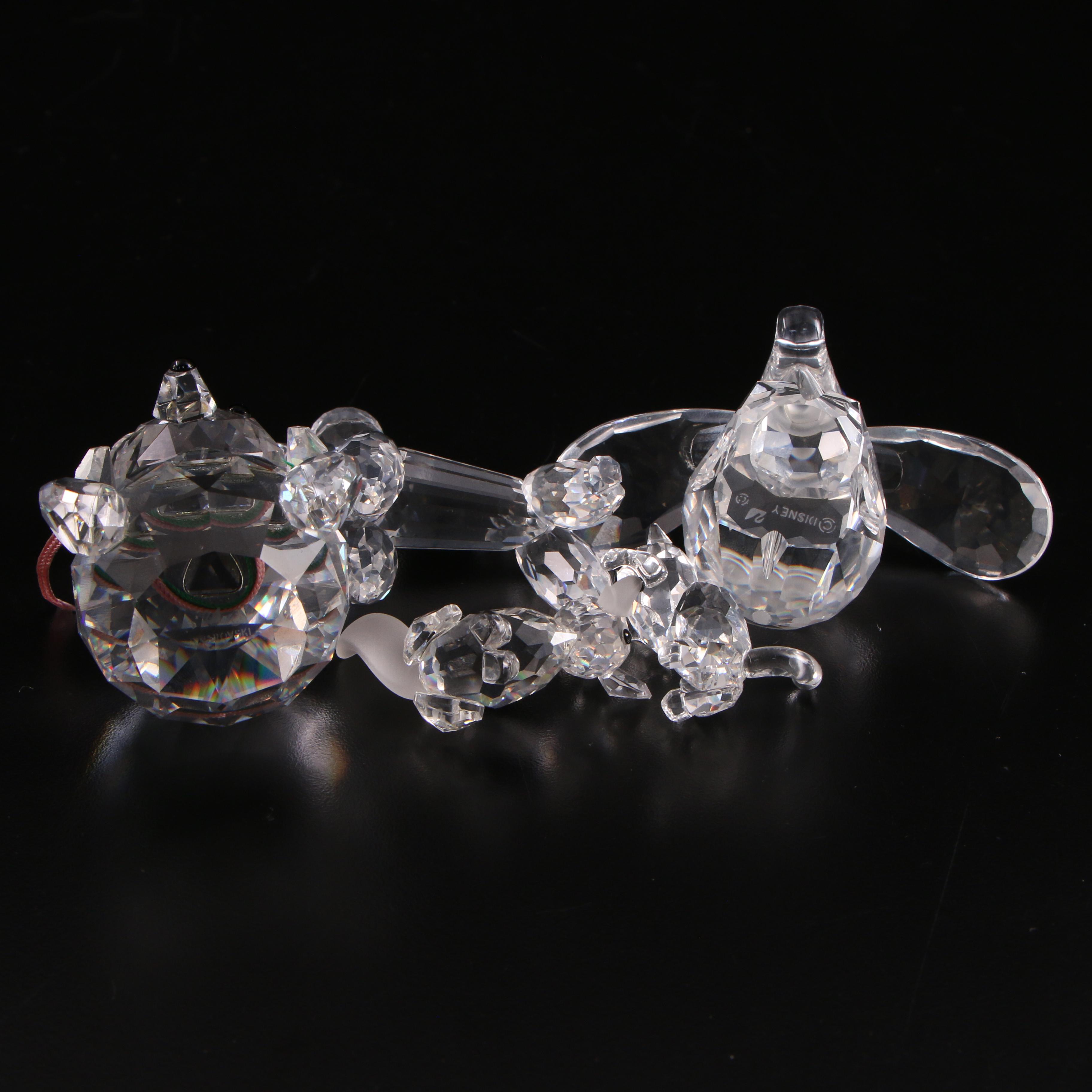 Swarovski Crystal Walt Disney's "Dumbo" and Other Animal Figurines