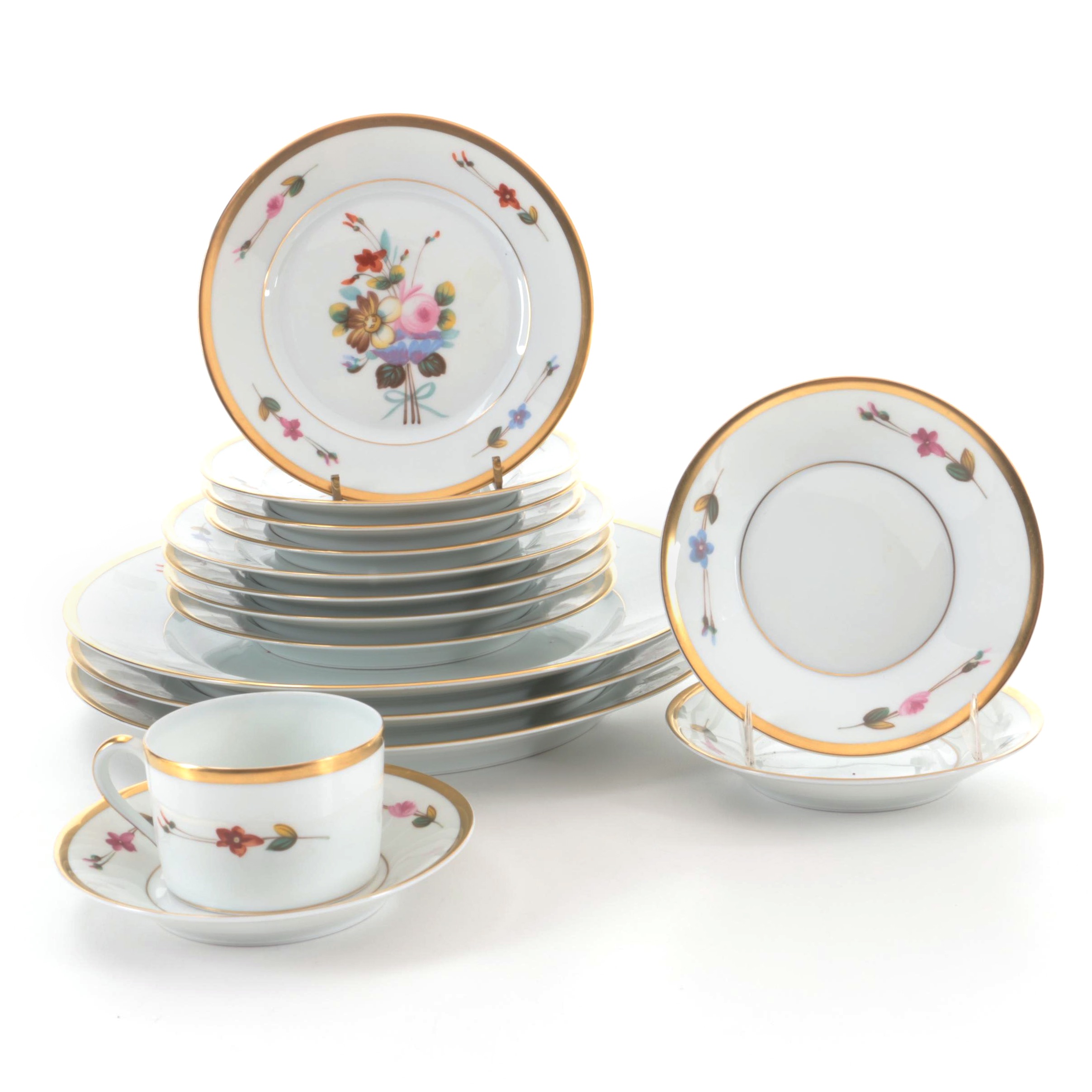 Haviland Limoges Winterthur Adaptation Hand-Painted China Tableware
