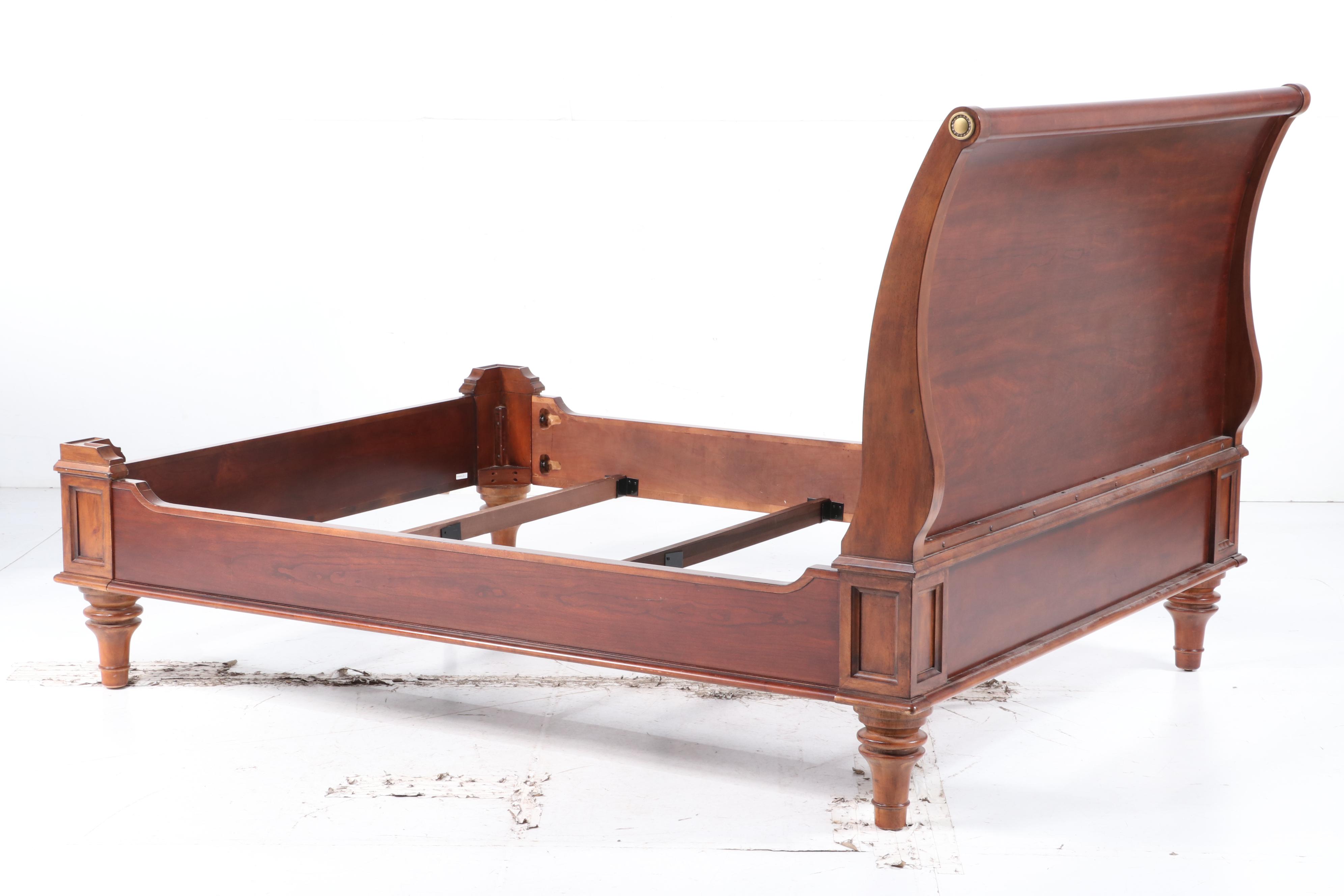 Martha Stewart Furniture "Penobscot" Cherry-Veneered Queen Size Sleigh Bed