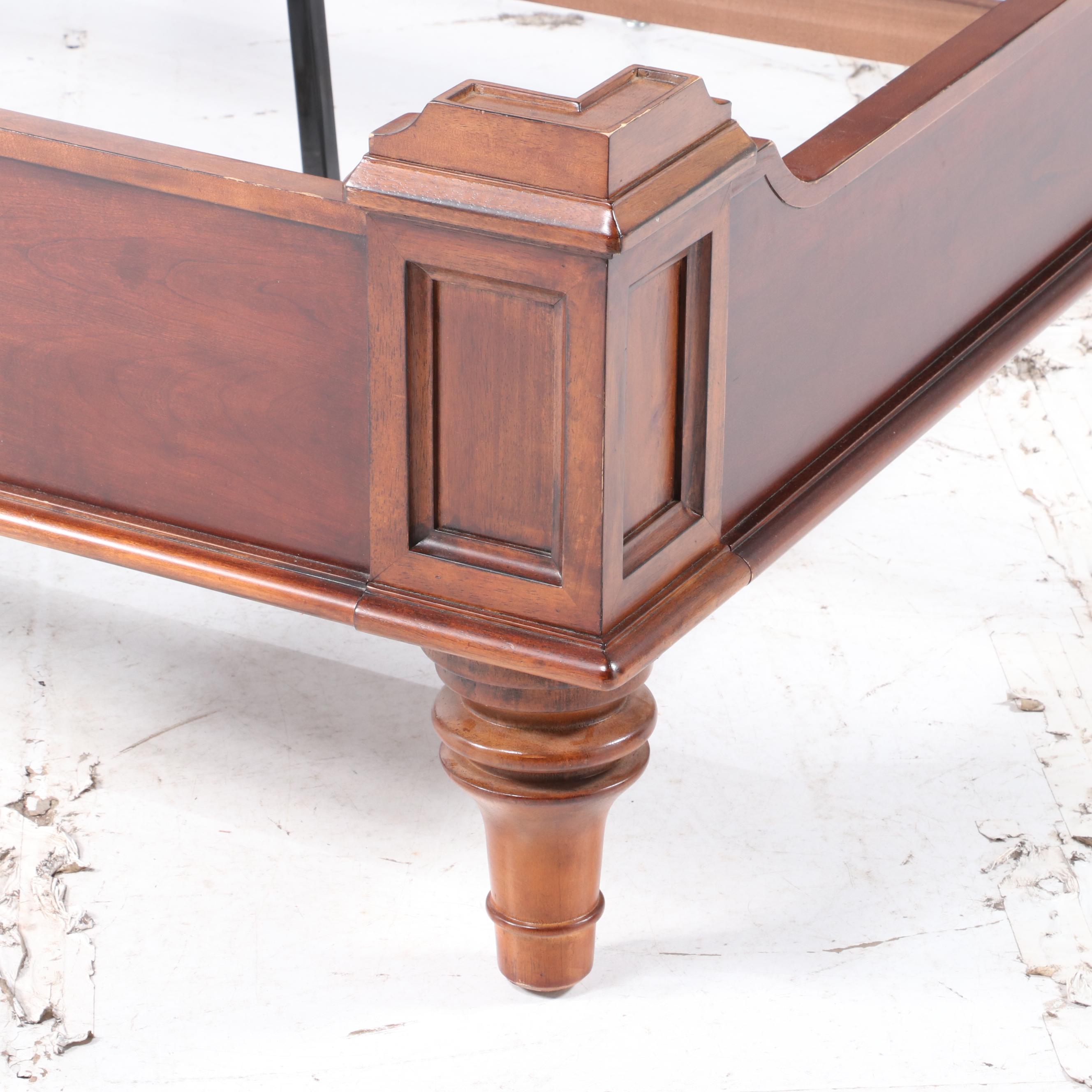 Martha Stewart Furniture "Penobscot" Cherry-Veneered Queen Size Sleigh Bed