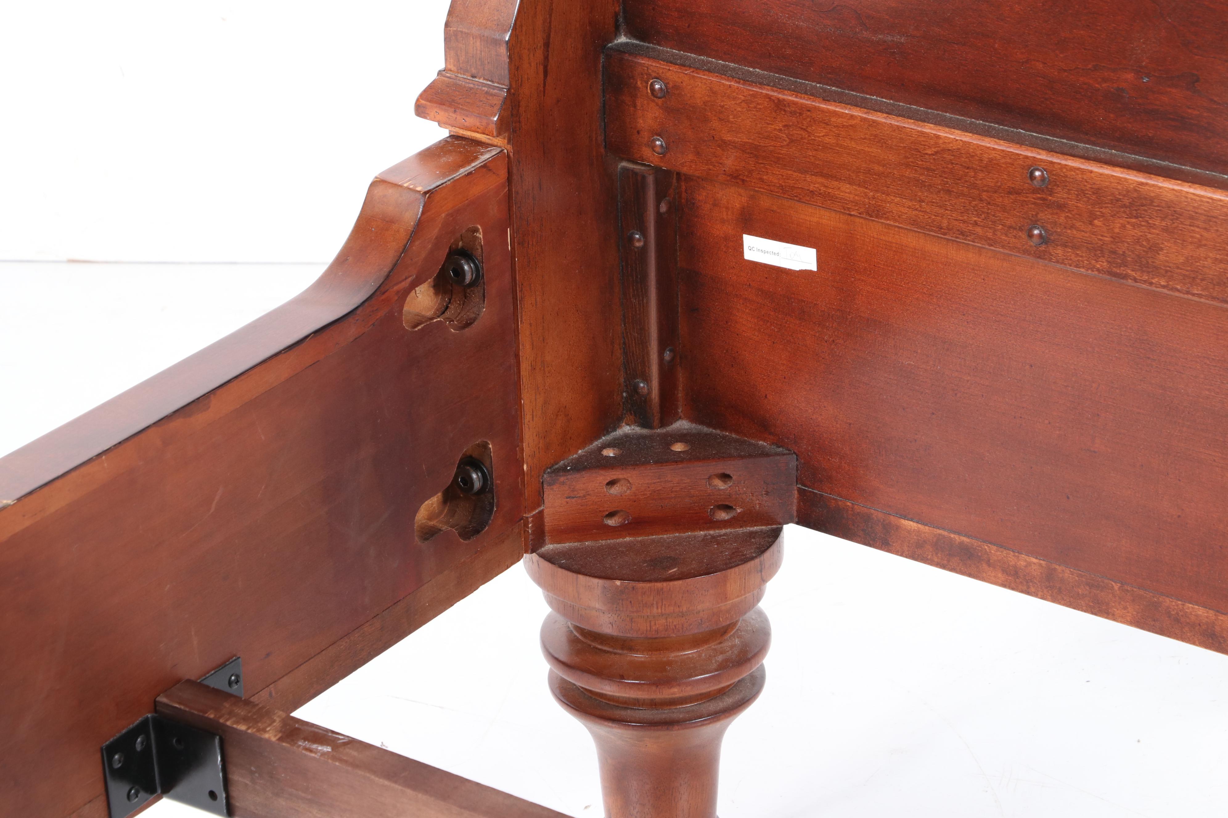 Martha Stewart Furniture "Penobscot" Cherry-Veneered Queen Size Sleigh Bed