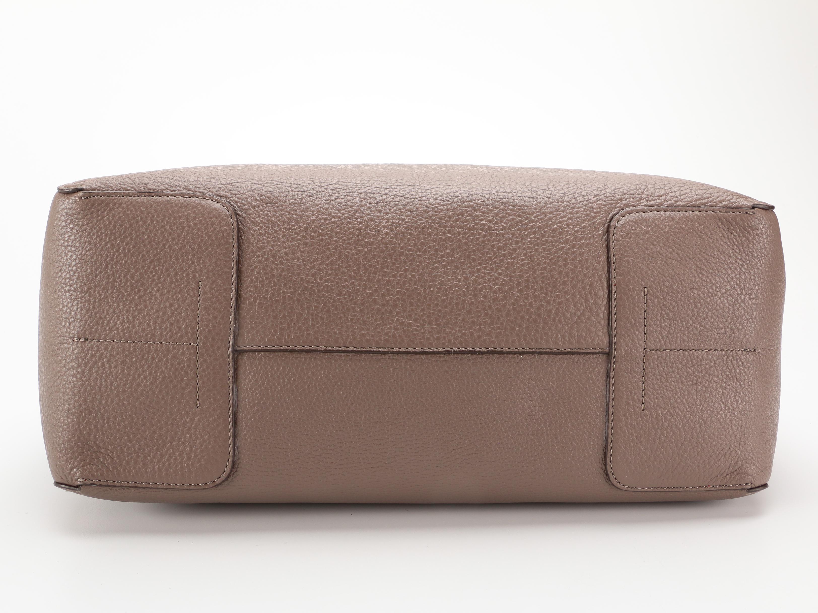 Tory Burch Perry Reversible Pebbled Leather Tote with Accessory Pouch