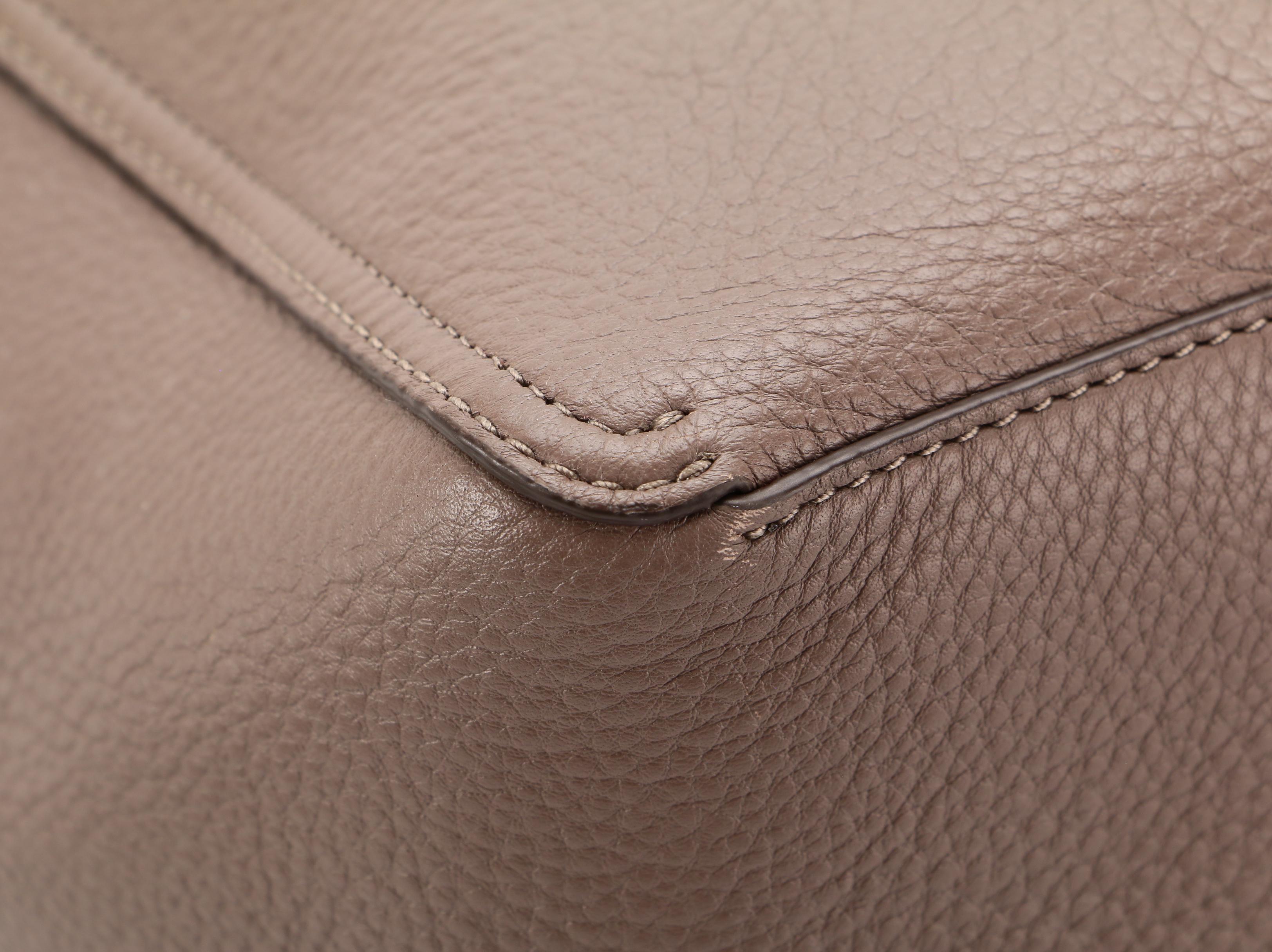 Tory Burch Perry Reversible Pebbled Leather Tote with Accessory Pouch