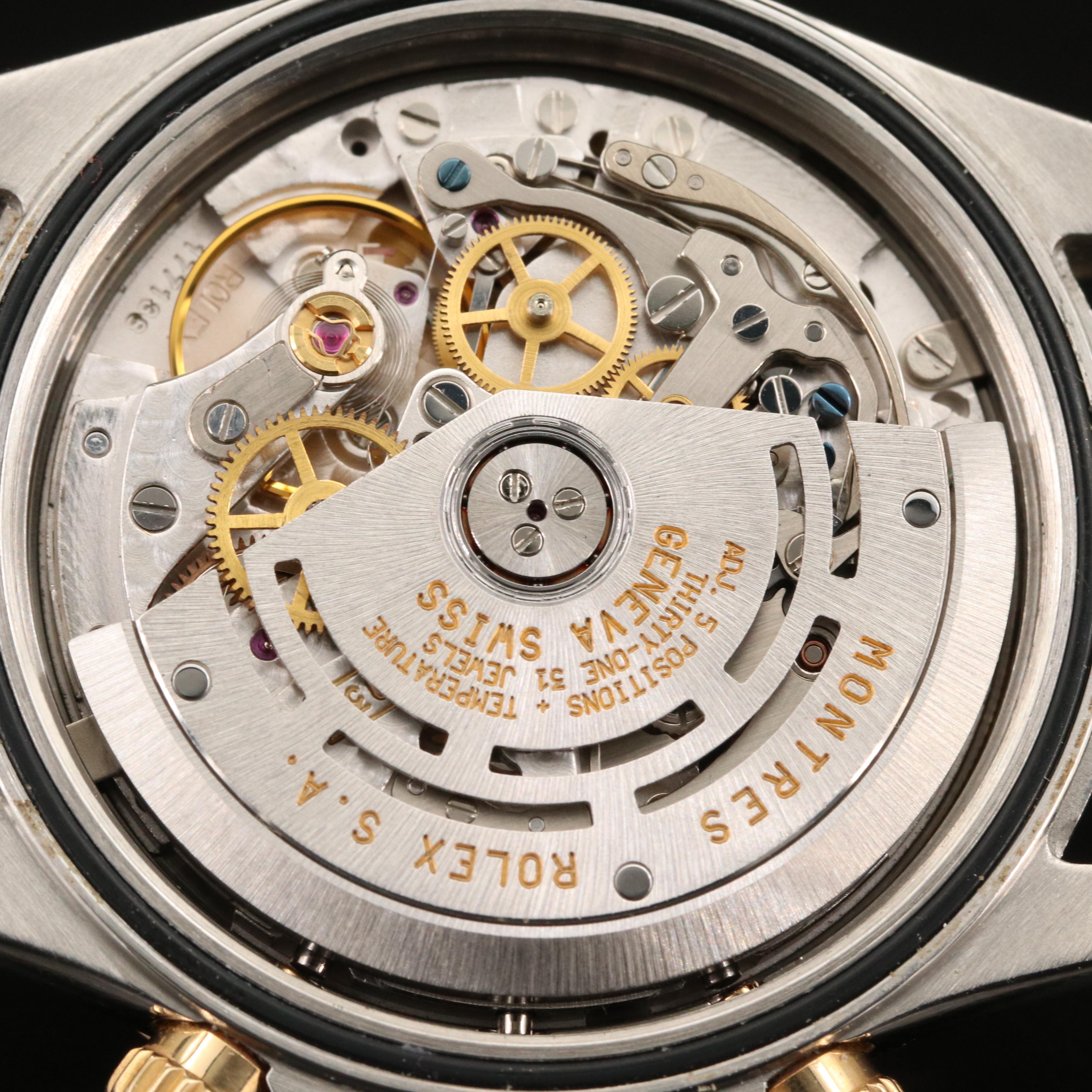 1997 Rolex Daytona 16523 Zenith 18K Gold and Stainless Steel Watch