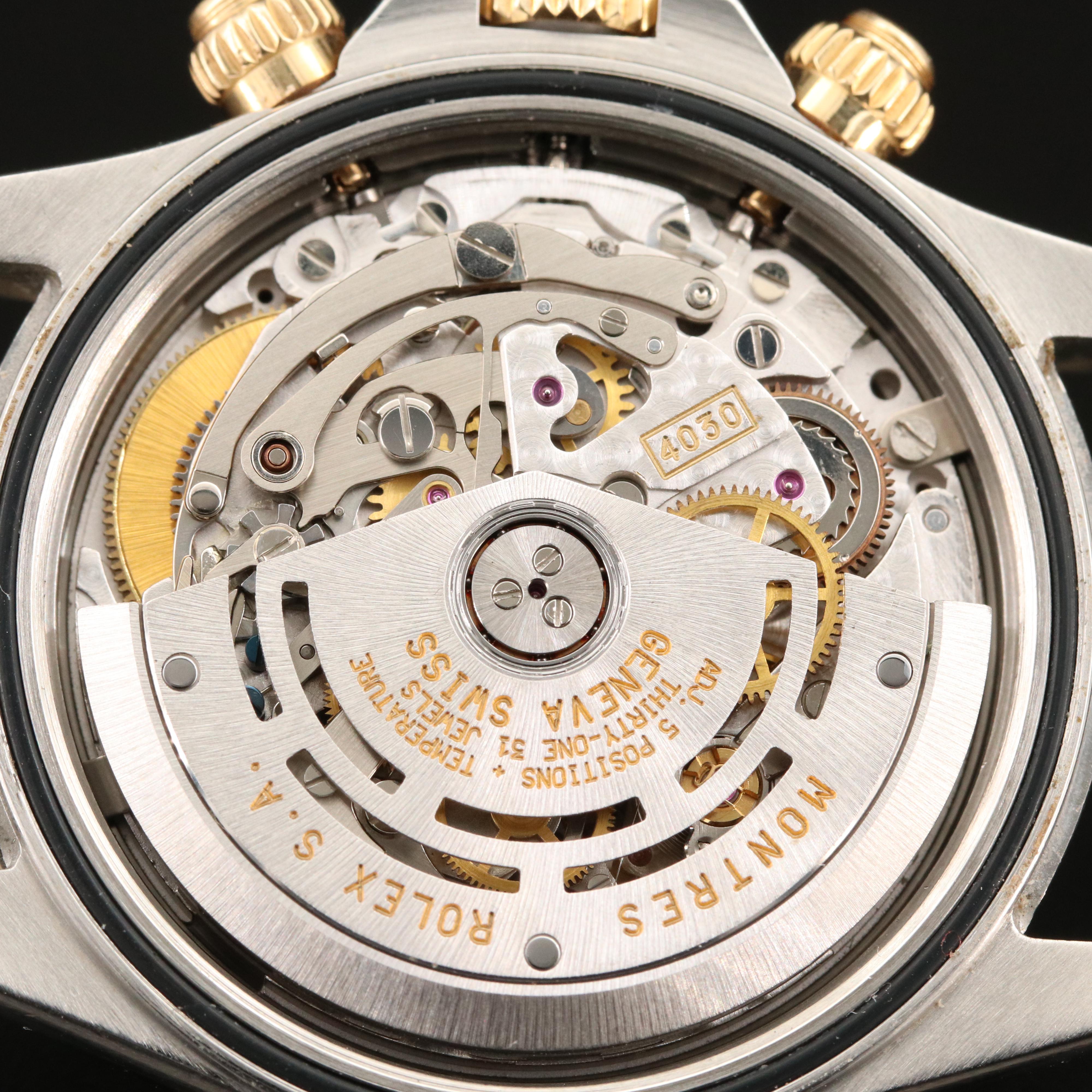 1997 Rolex Daytona 16523 Zenith 18K Gold and Stainless Steel Watch