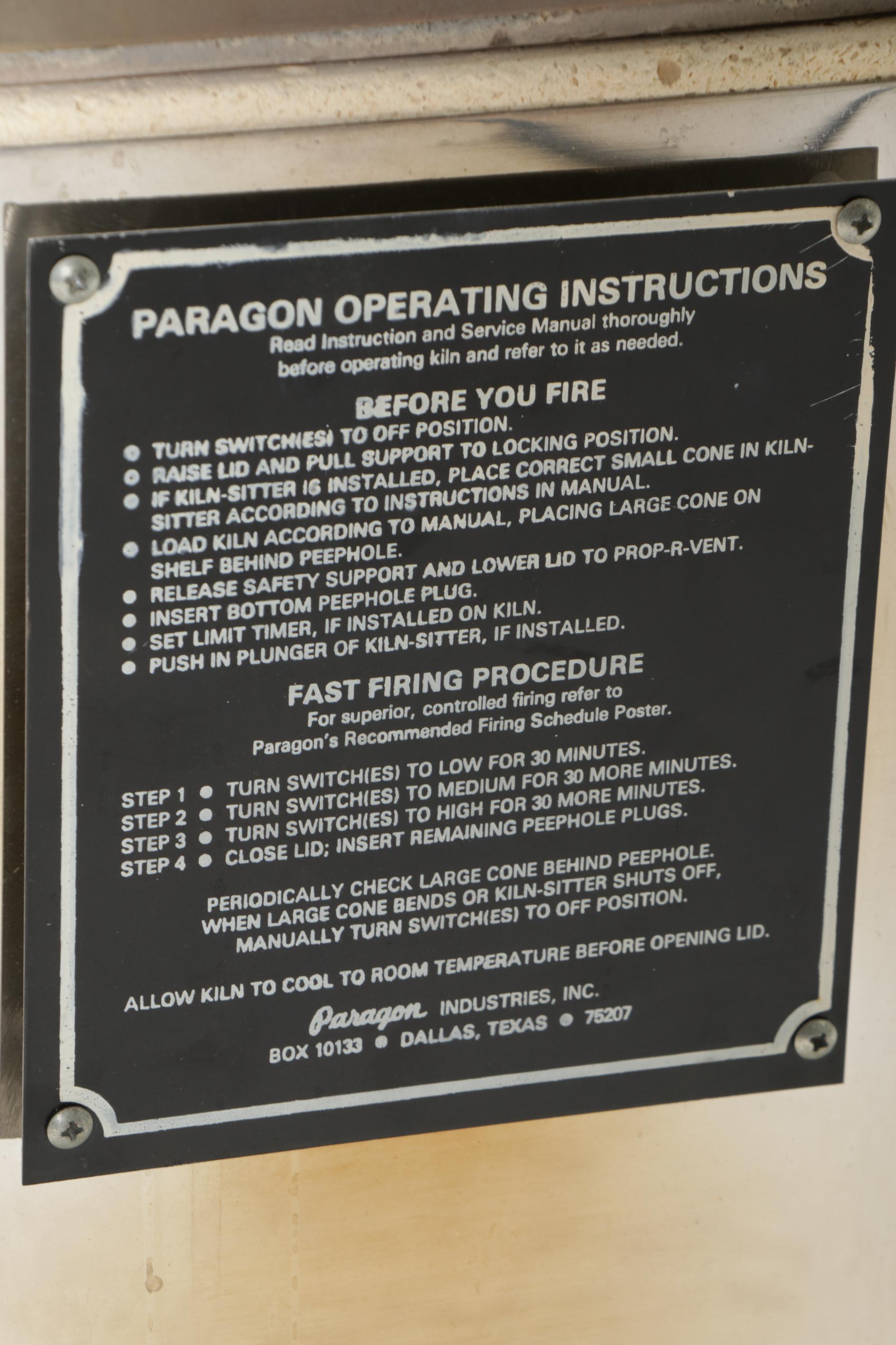 Paragon Model P High Fire Electric Kiln