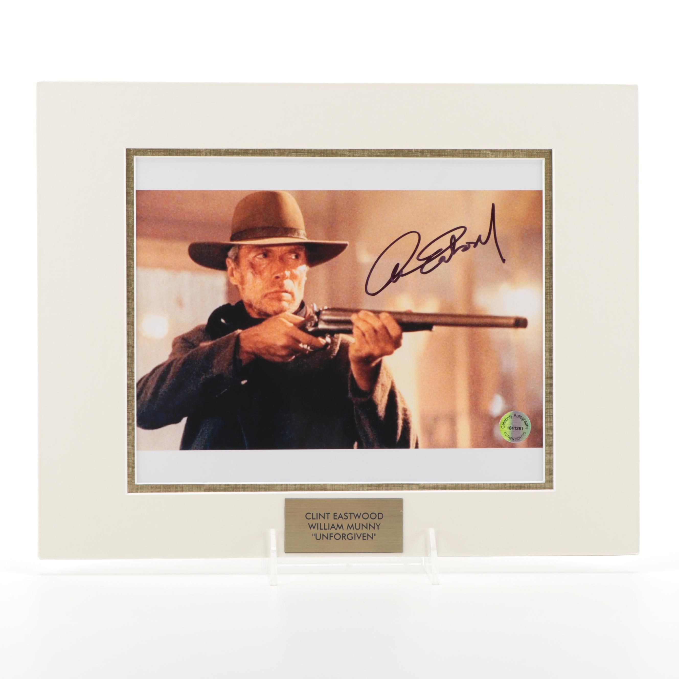 Clint Eastwood Signed "William Munny" in Movie "Unforgiven" Photo Print, COA