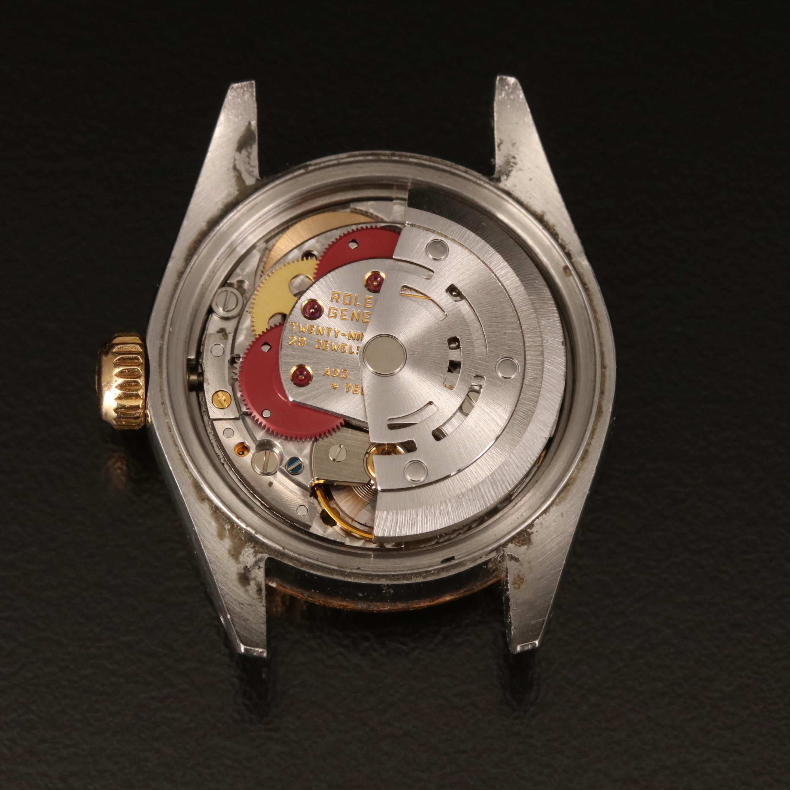 1988 Rolex Datejust Model 69173 Stainless Steel and 18K Gold Watch