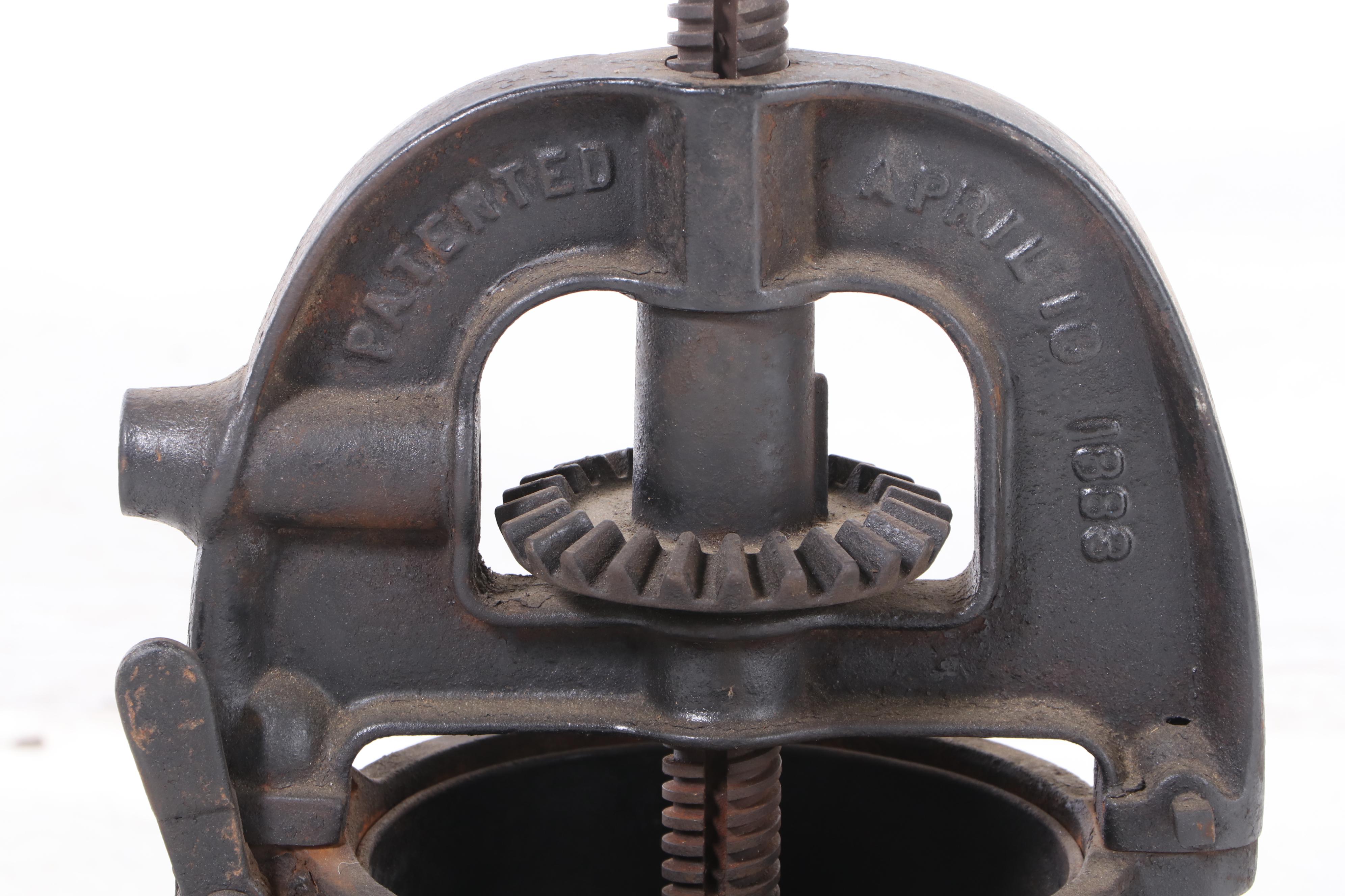 Enterprise Mfg. Co. Cast Iron Sausage Stuffer Press