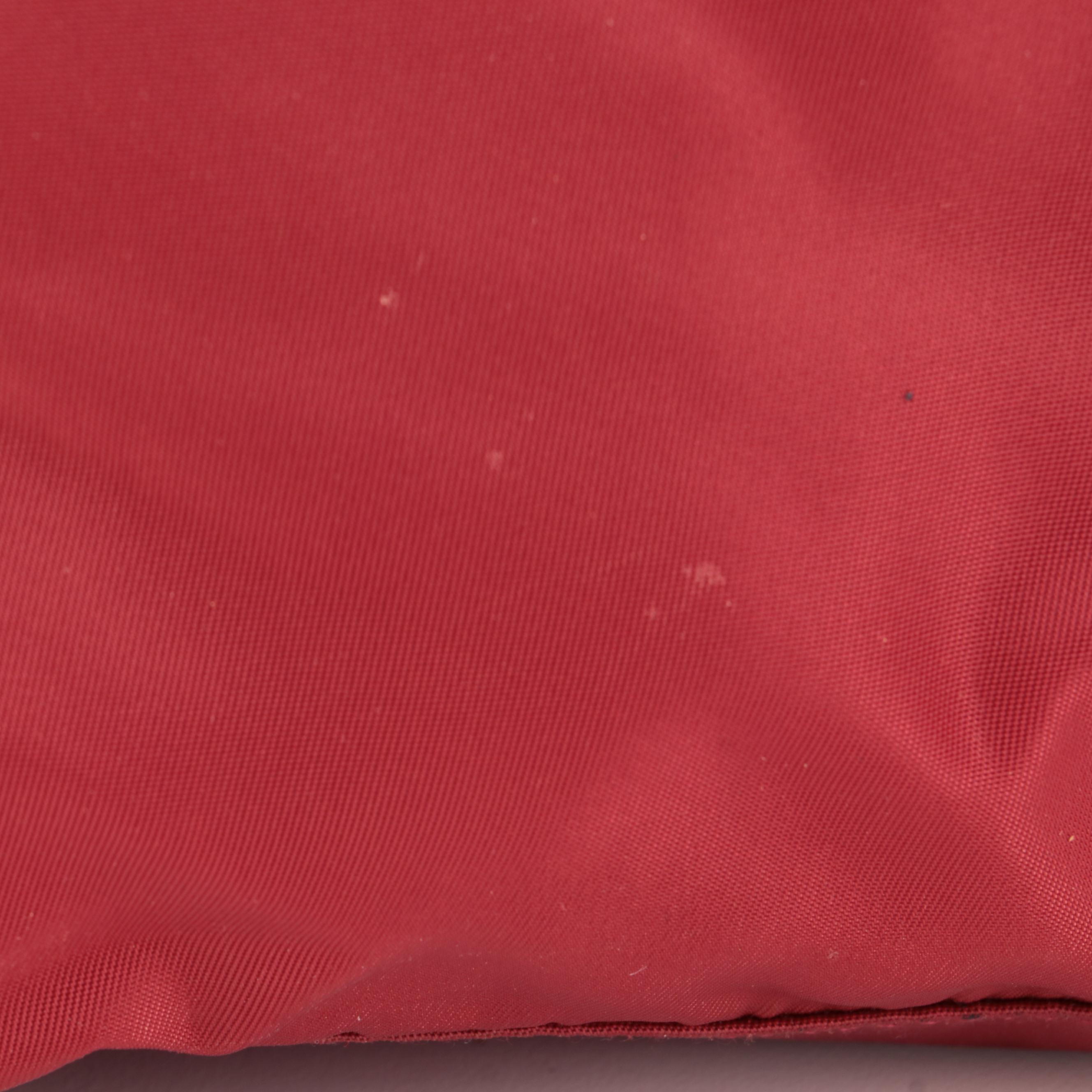 Prada Tessuto Red Nylon Shoulder Bag