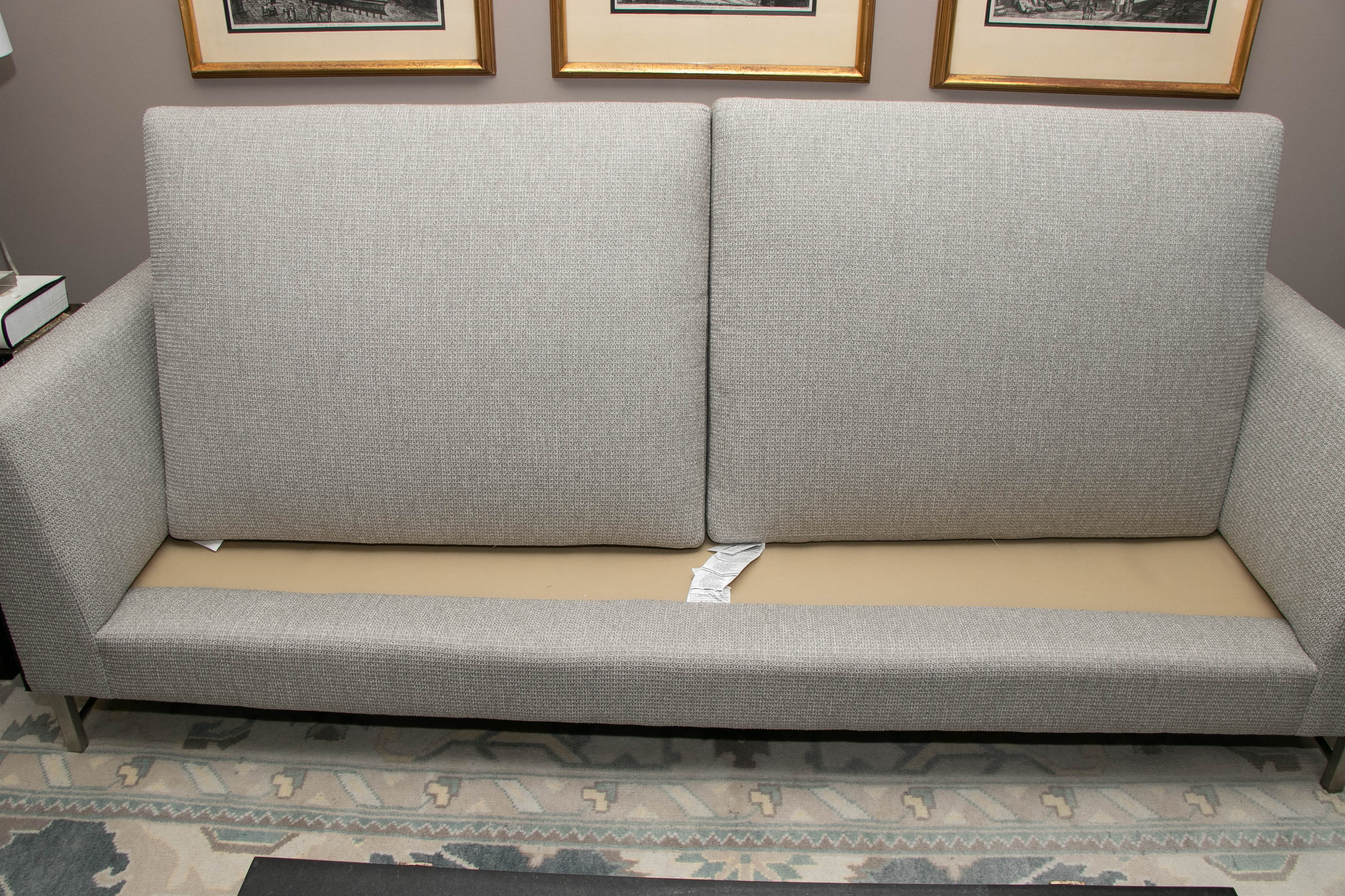 Crate & Barrel "Studio Series" Gray Upholstered Sofa
