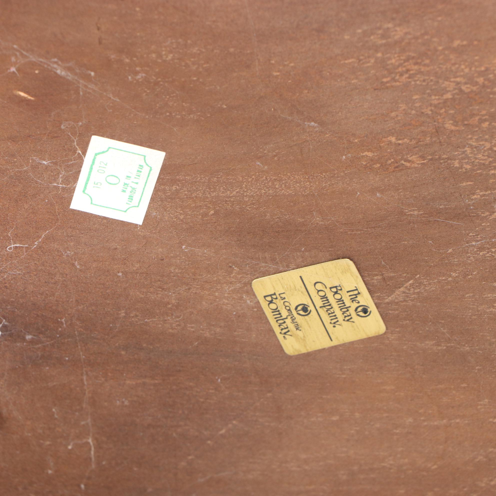 The Bombay Company Queen Anne Style Mahogany-Stained Side Table