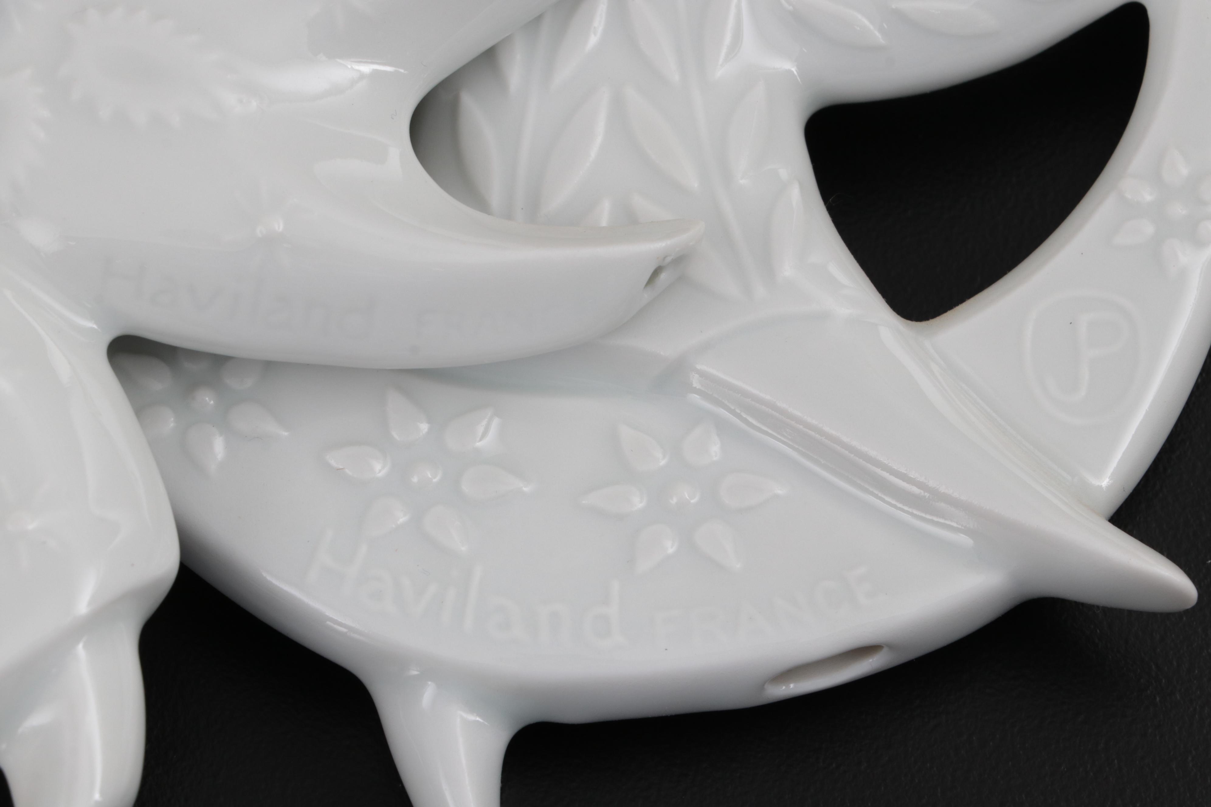 Haviland Porcelain Christmas Ornaments Including "Dancing Bells" and More