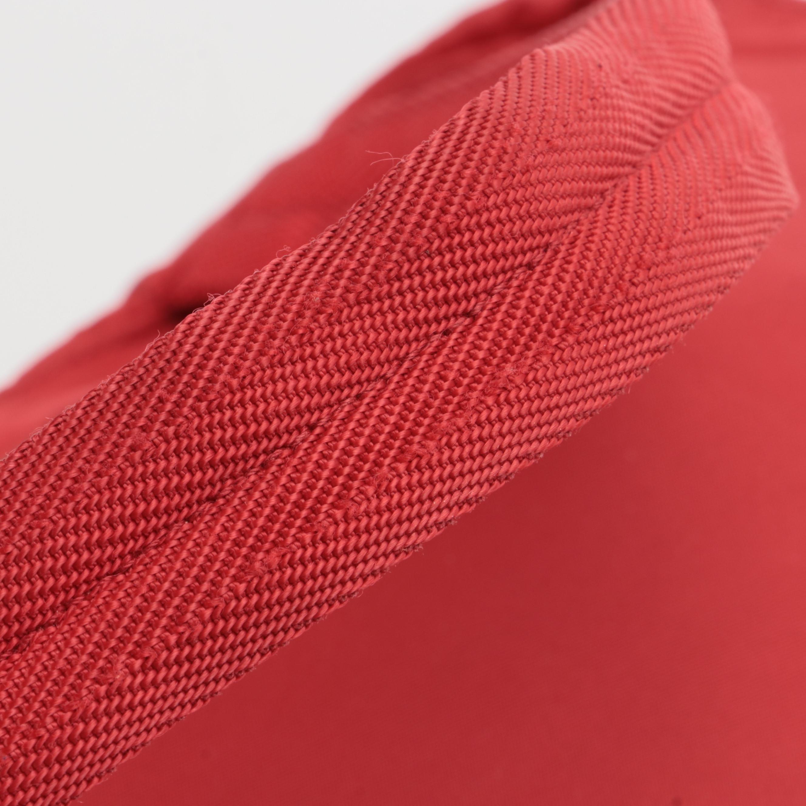 Prada Tessuto Top Handle Bag in Red Nylon