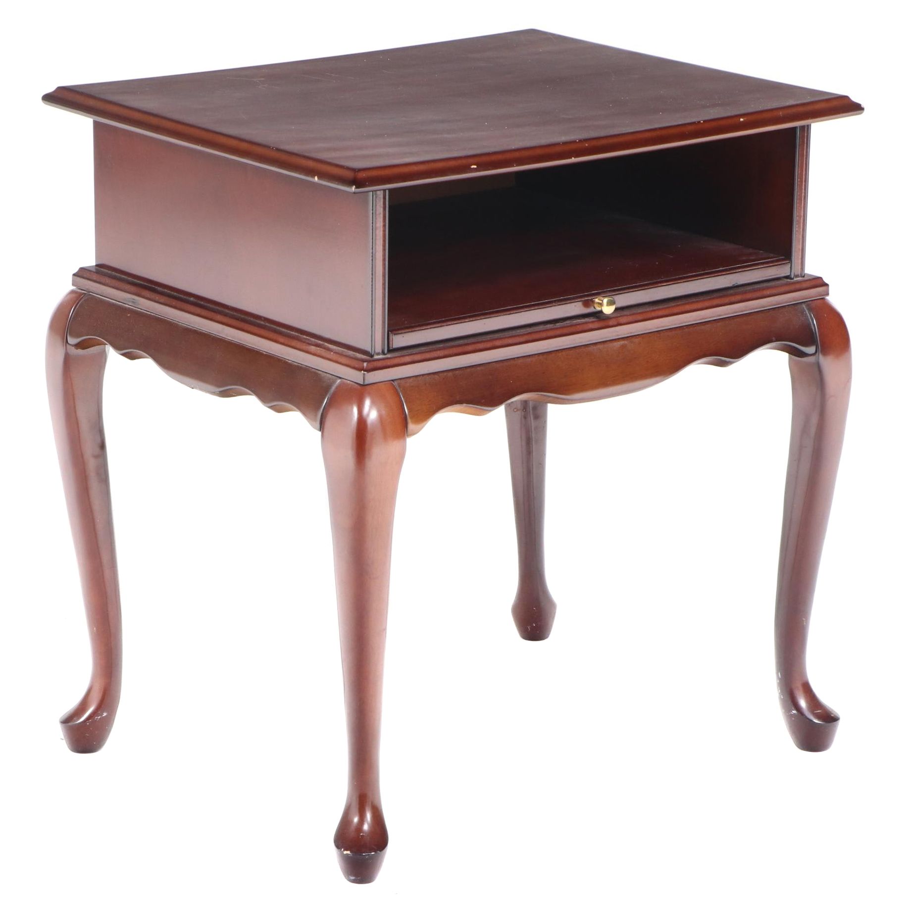 The Bombay Company Queen Anne Style Mahogany-Stained Side Table