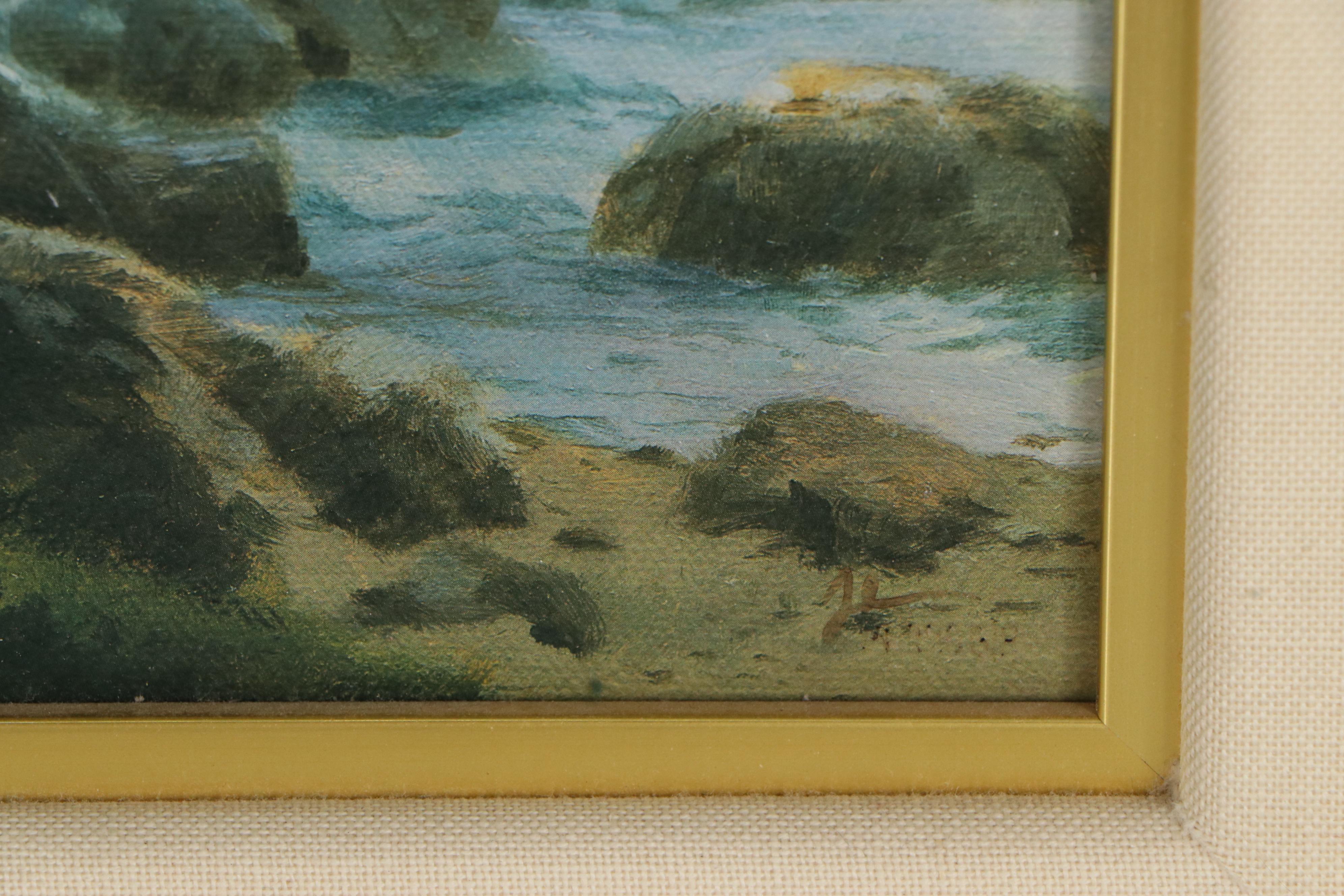 Thomas Kinkade Offset Lithograph "A Light in the Storm," 1995