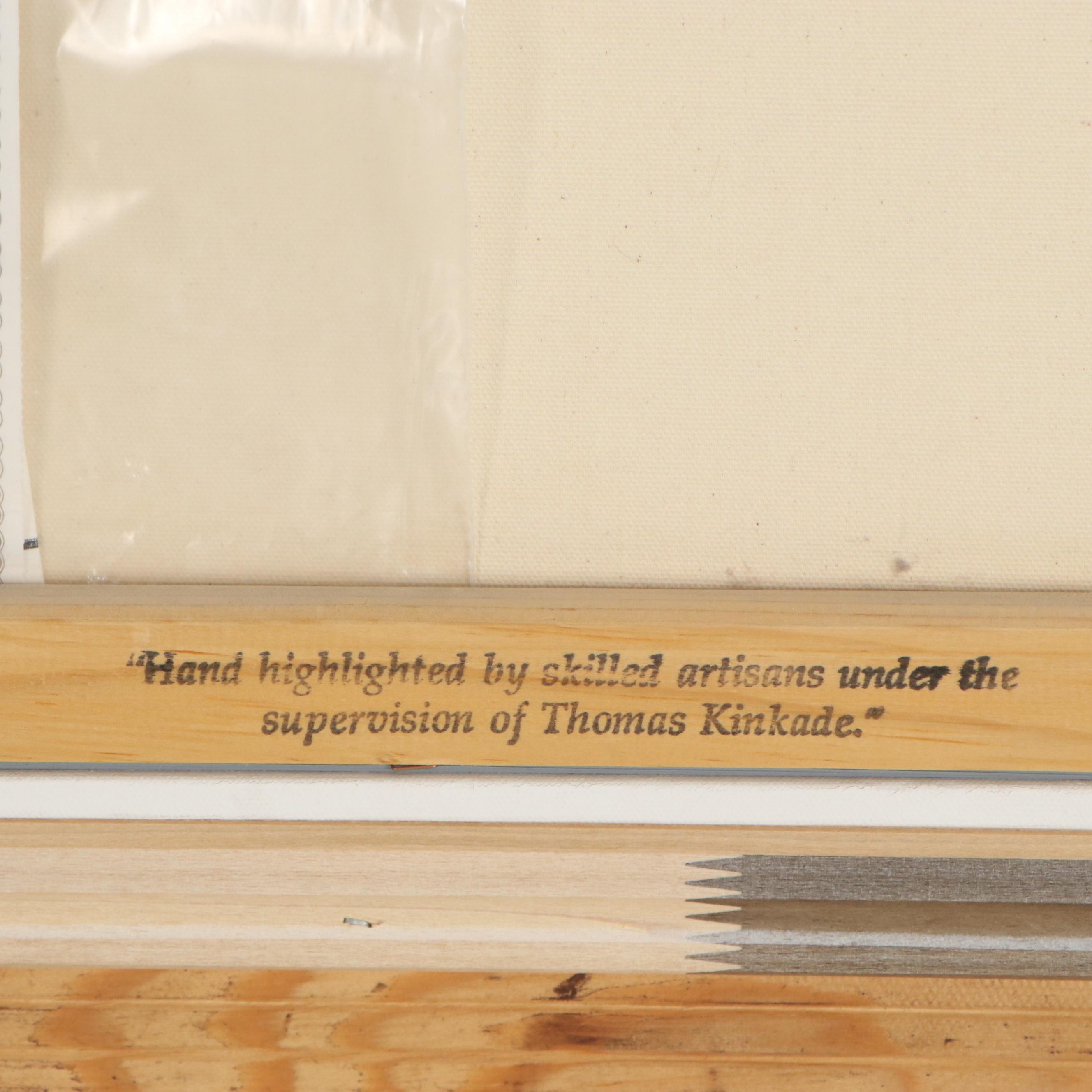 Thomas Kinkade Offset Lithograph "A Light in the Storm," 1995