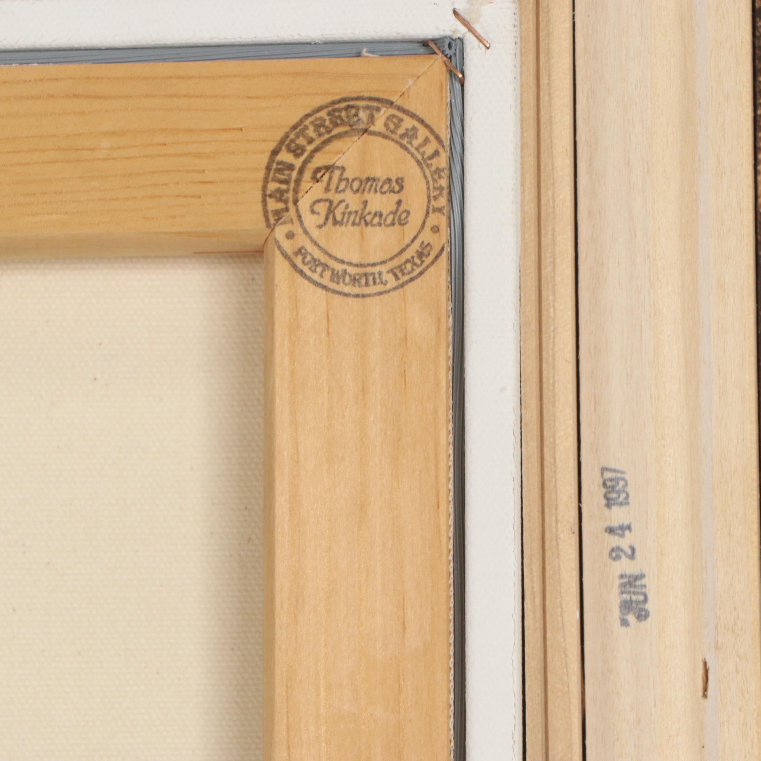 Thomas Kinkade Offset Lithograph "A Light in the Storm," 1995