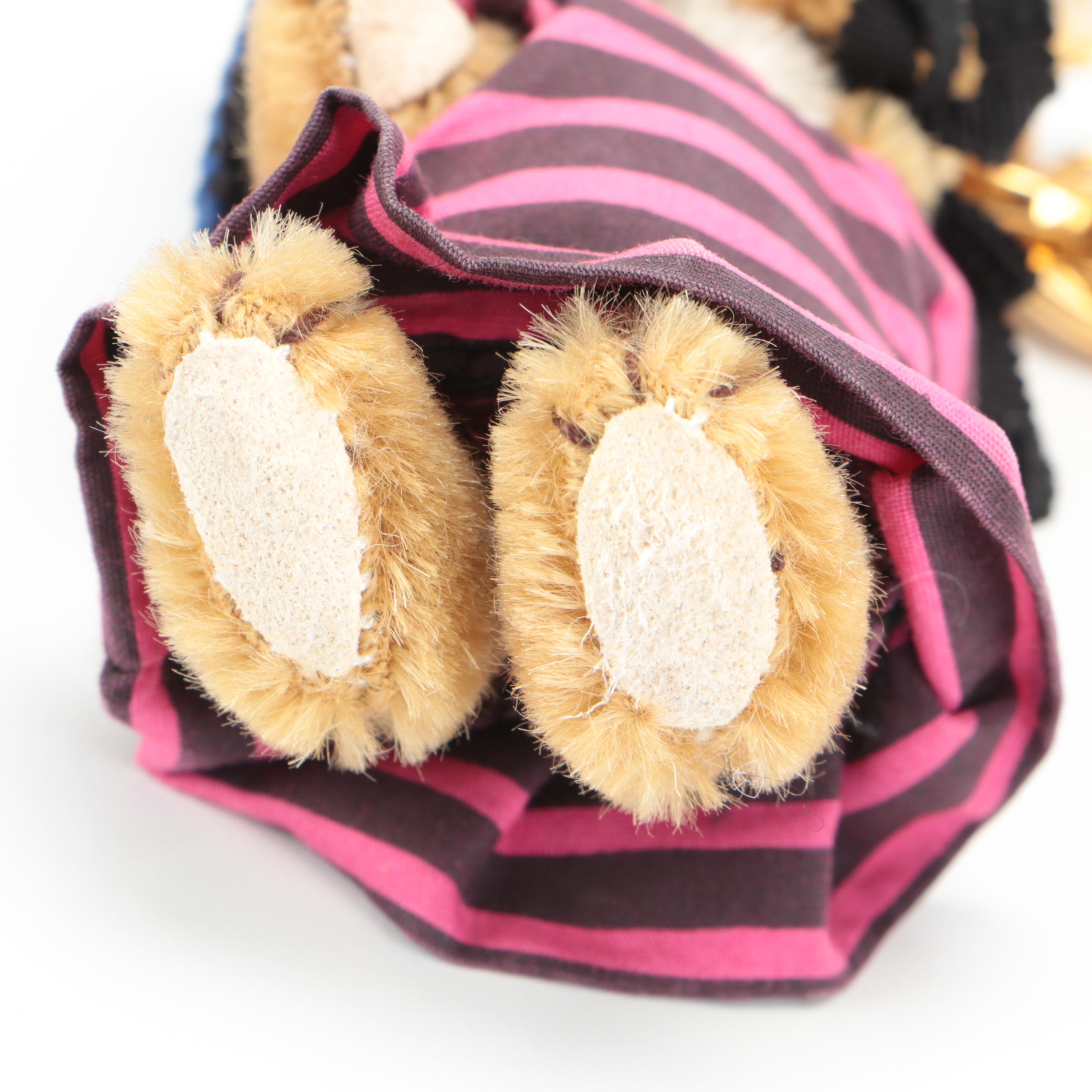 Prada Trick Lulu Mohair Bunny Key Ring Bag Charm with Box