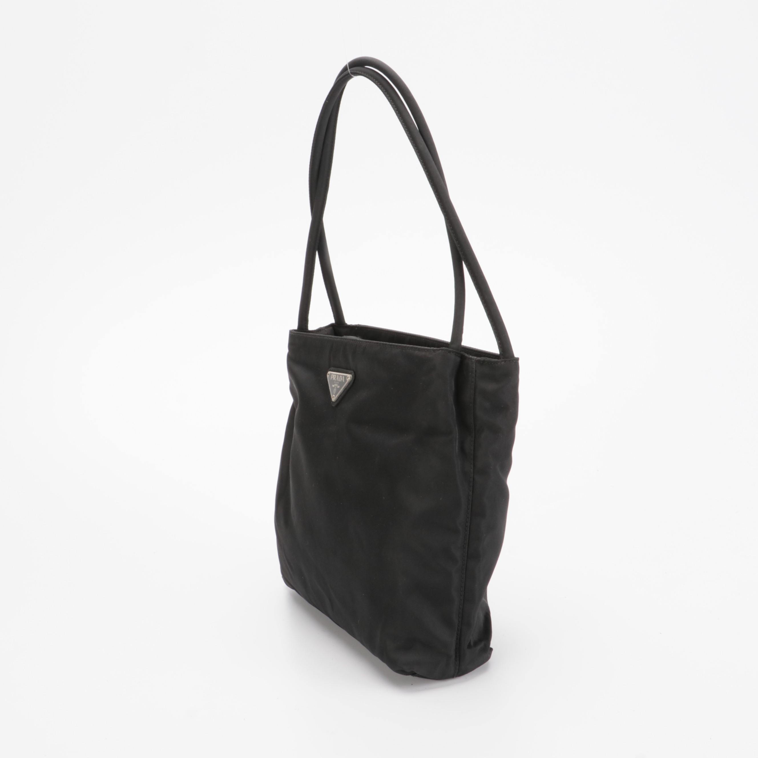 Prada City Tote Shoulder Bag in Black Nylon