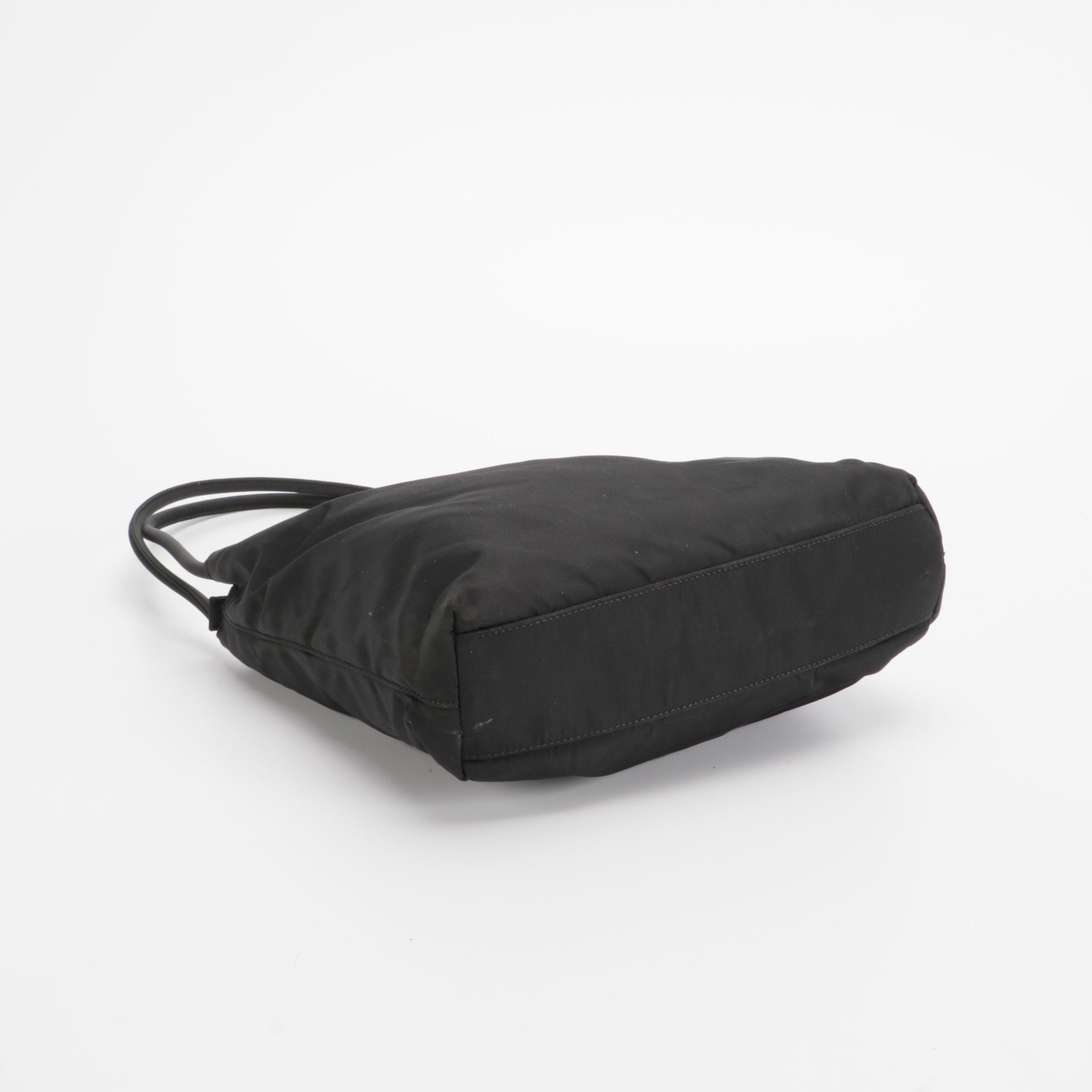 Prada City Tote Shoulder Bag in Black Nylon