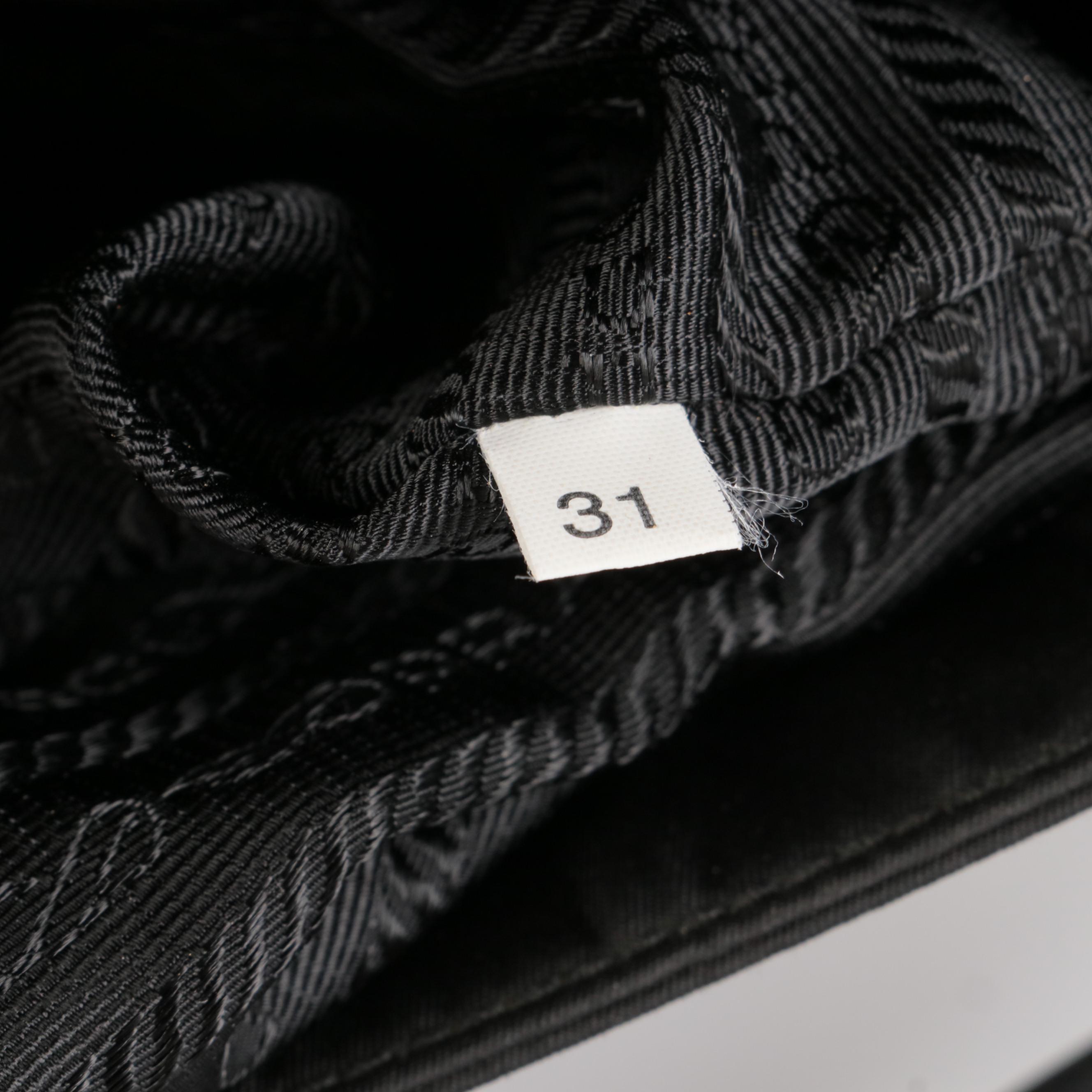Prada City Tote Shoulder Bag in Black Nylon