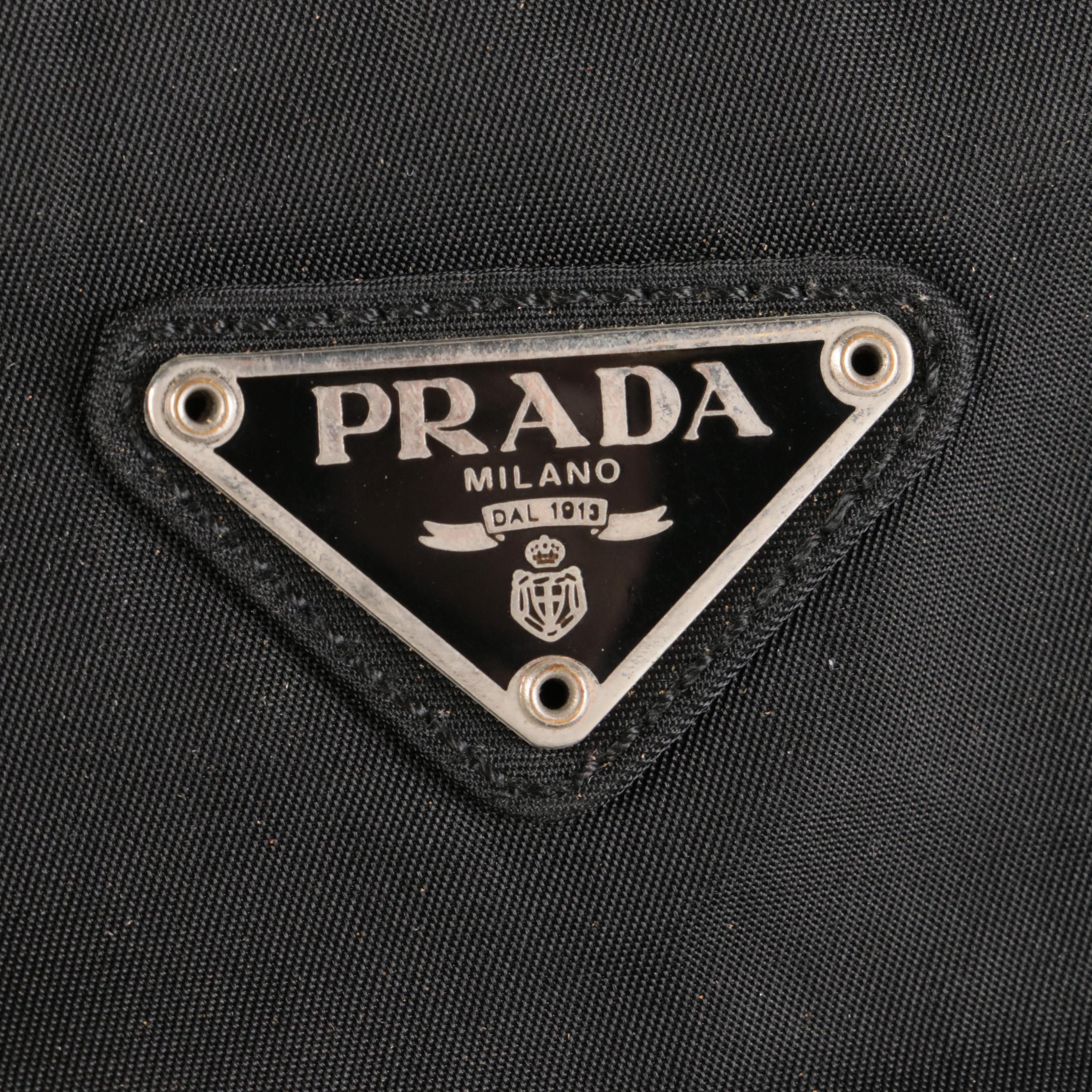 Prada City Tote Shoulder Bag in Black Nylon