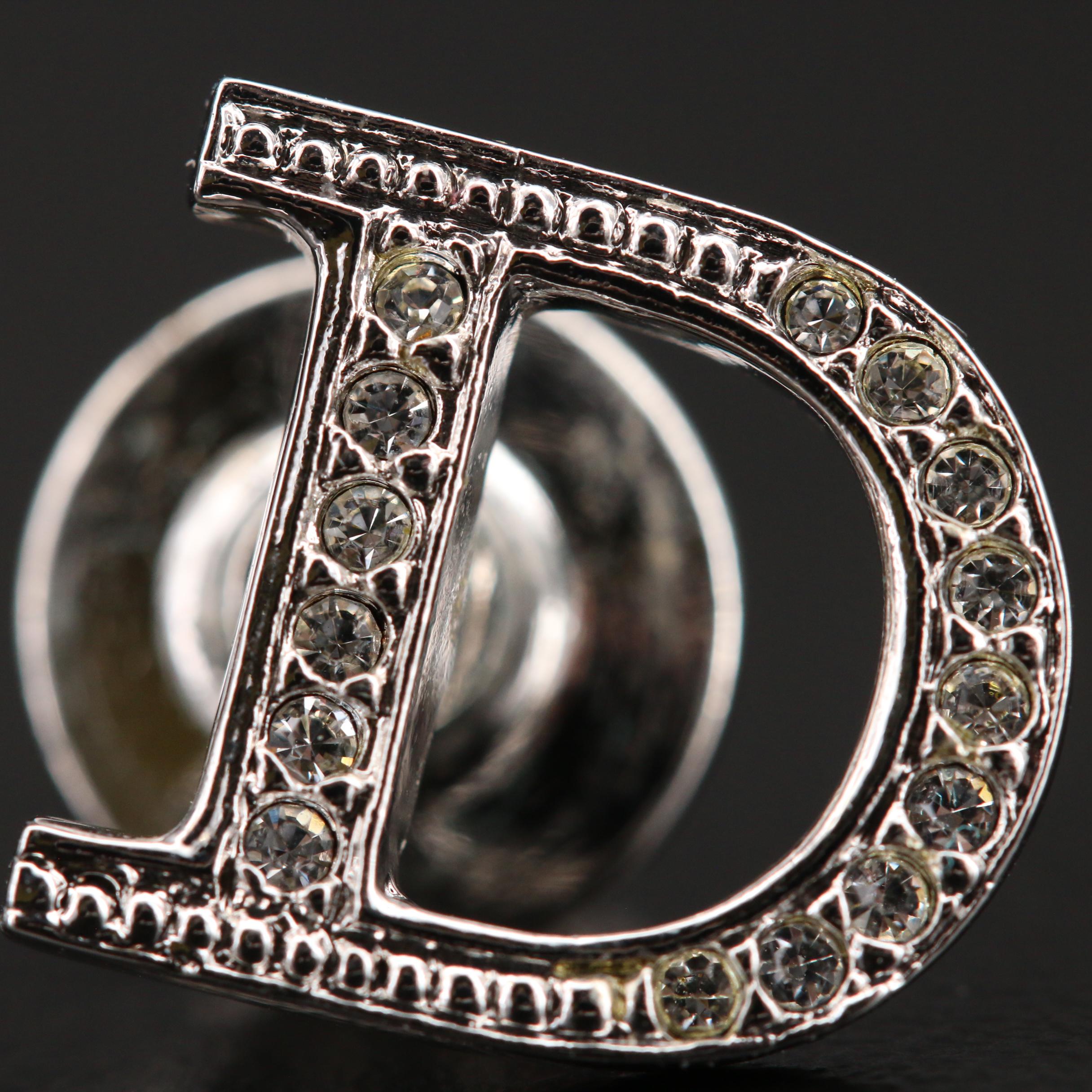 Dior Floral Pin and "D" Pin