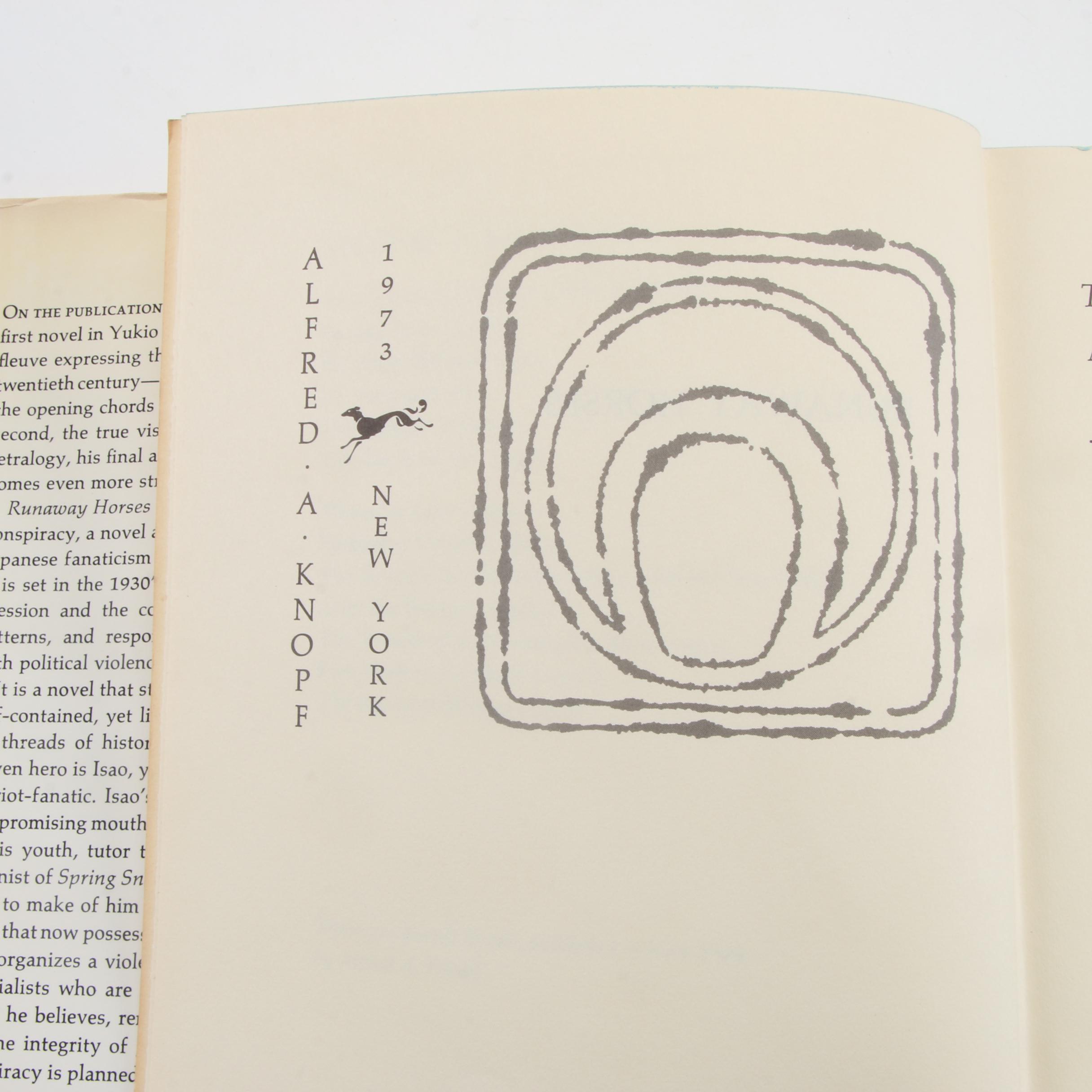 First American Edition Yukio Mishima Novels Including "Spring Snow"