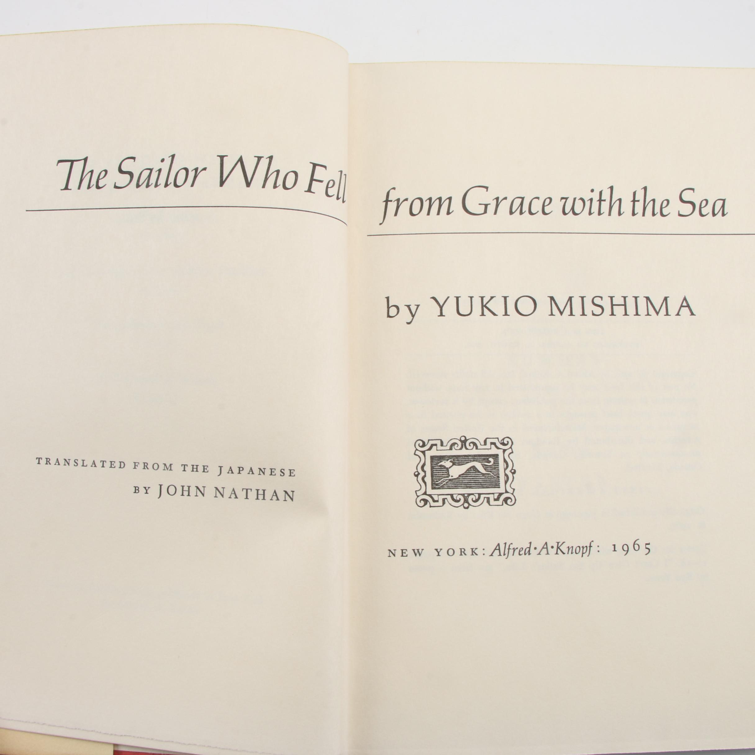 First American Edition Yukio Mishima Novels Including "Spring Snow"