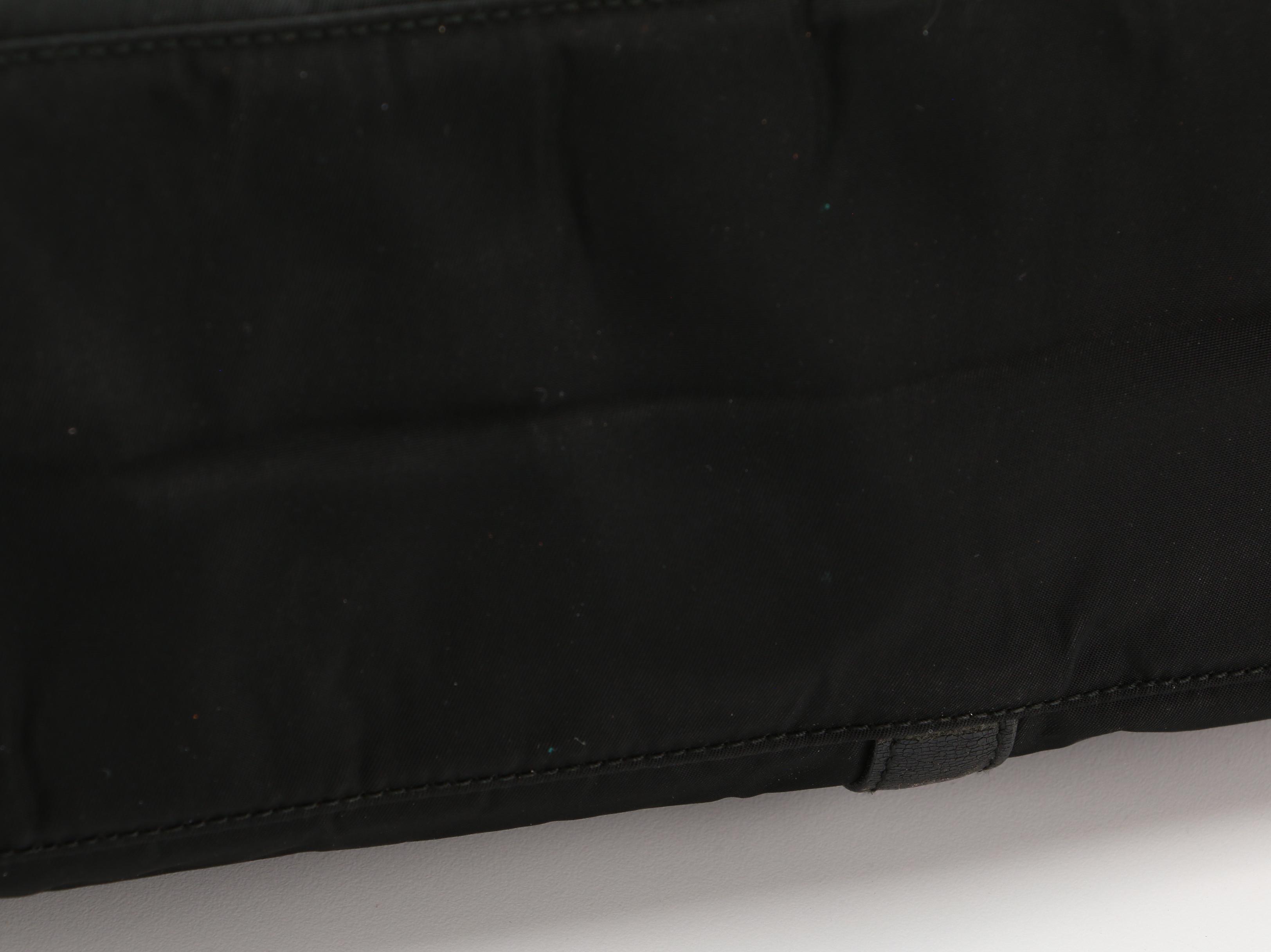 Prada Tote in Black Tessuto Nylon and Leather