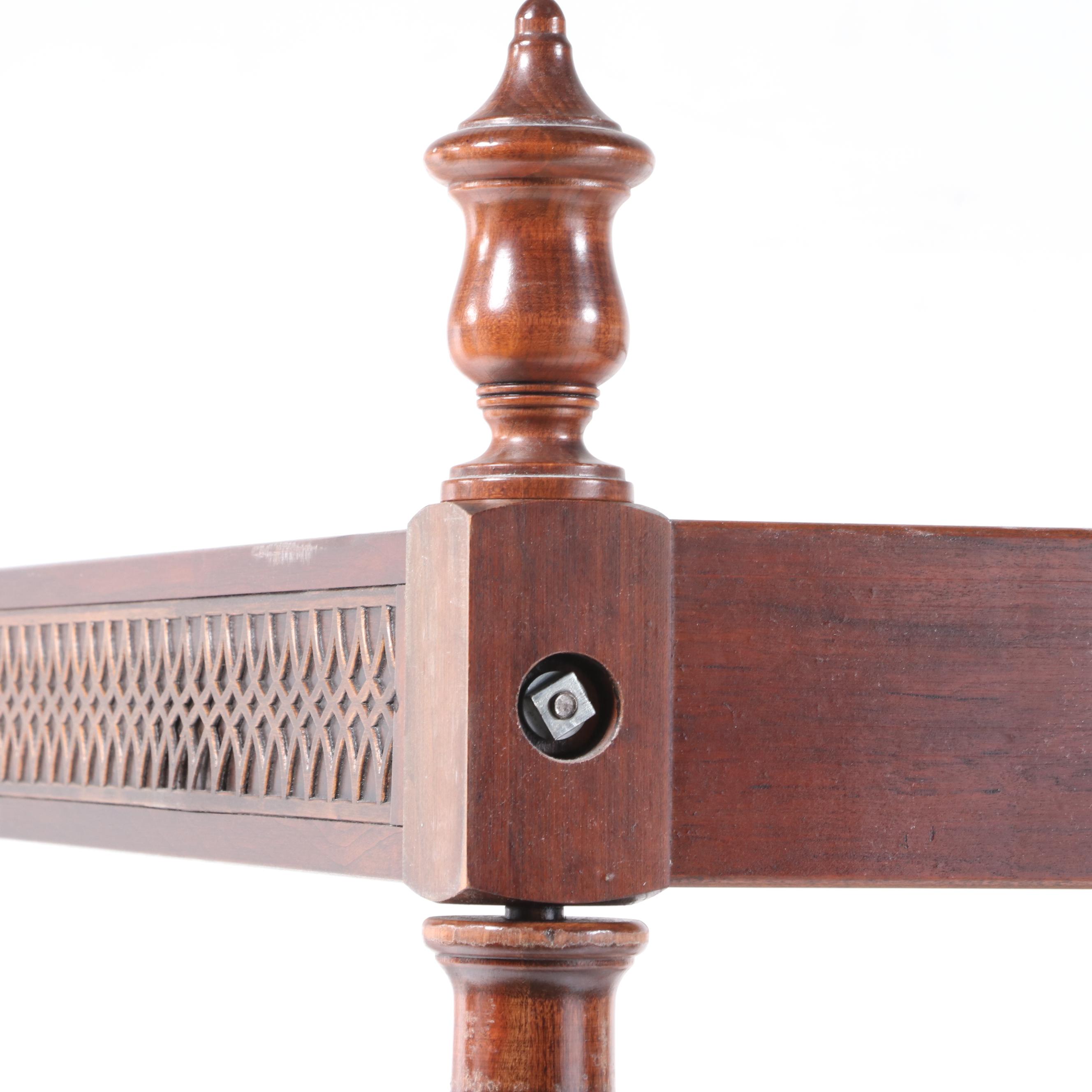 American Colonial Style Cherry King Size Tester Bed