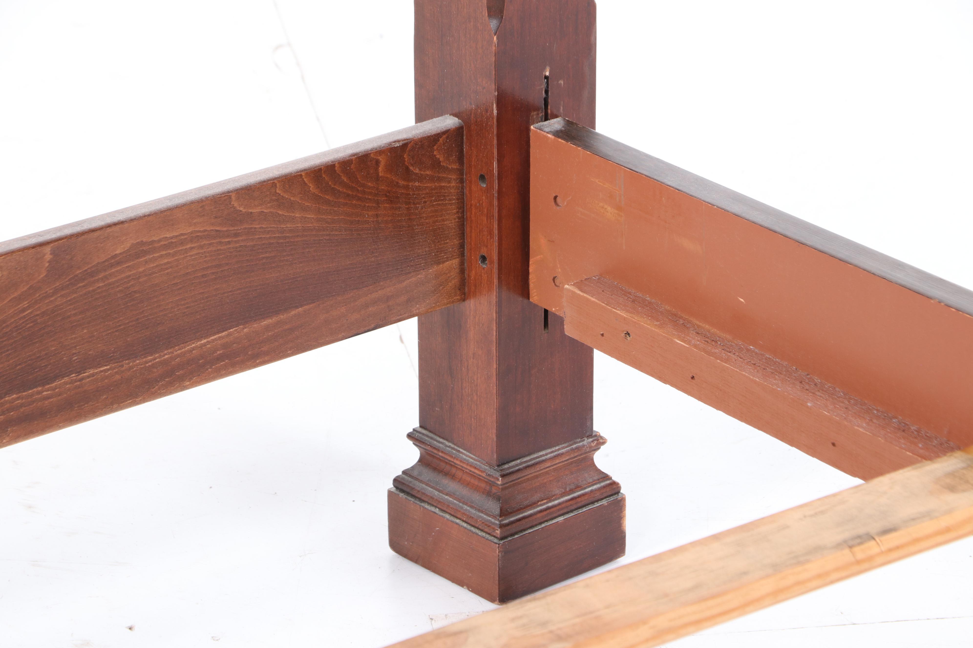 American Colonial Style Cherry King Size Tester Bed