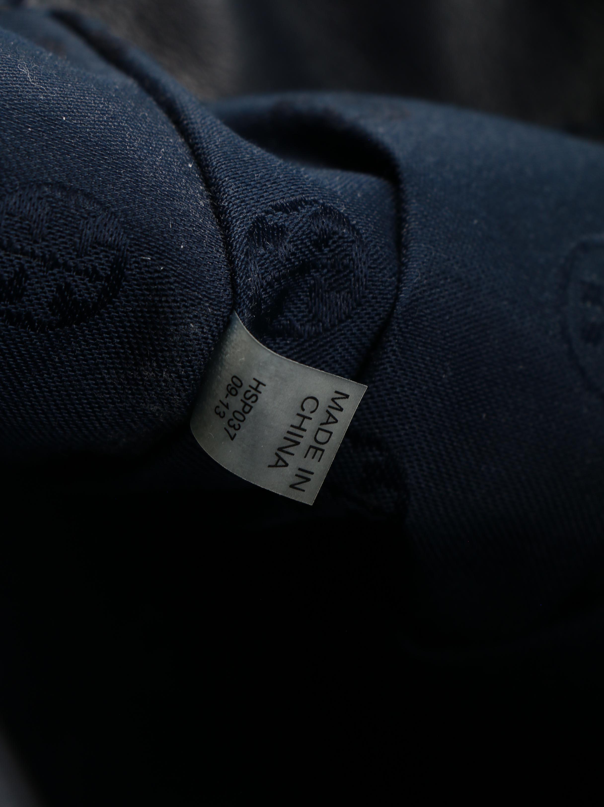 Tory Burch Jenny Shoulder Tote in Navy Blue Leather