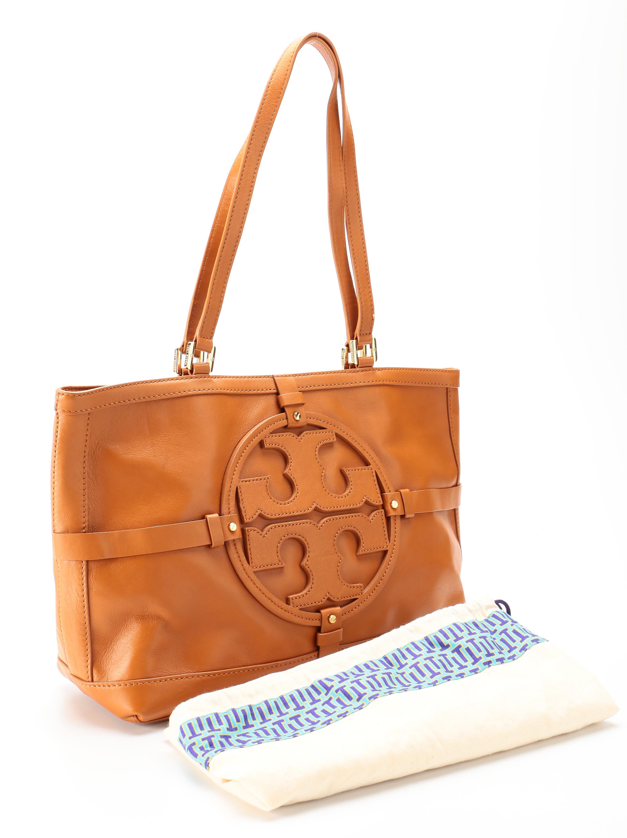 Tory Burch Jenny Shoulder Tote in Tan Leather