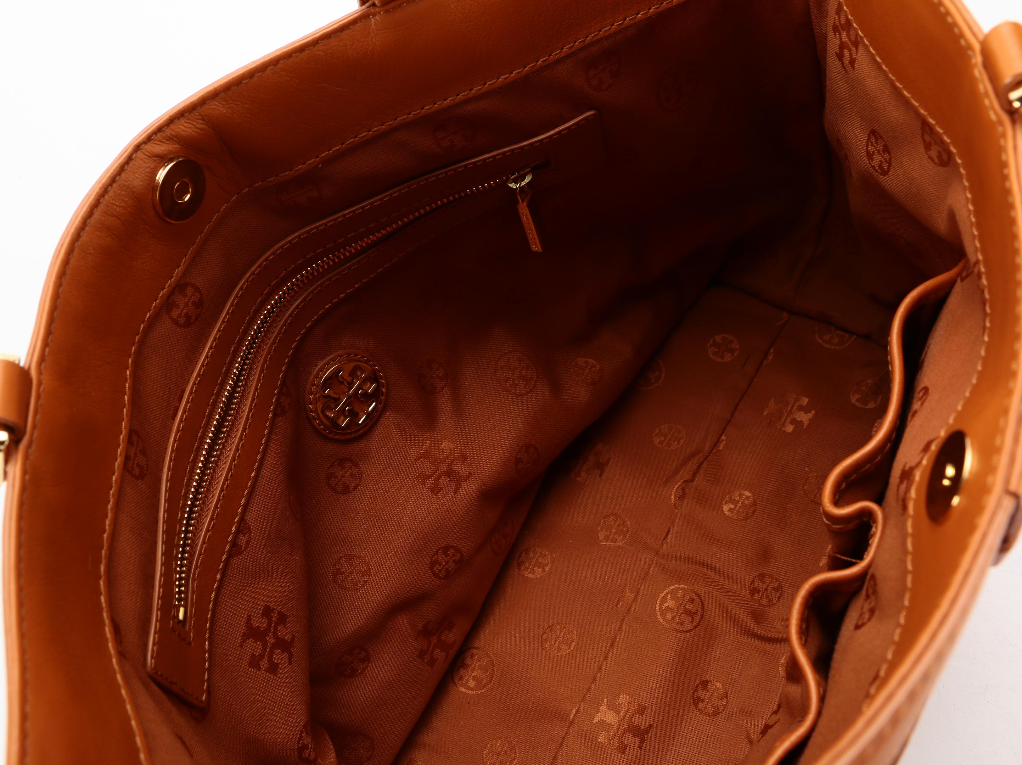 Tory Burch Jenny Shoulder Tote in Tan Leather