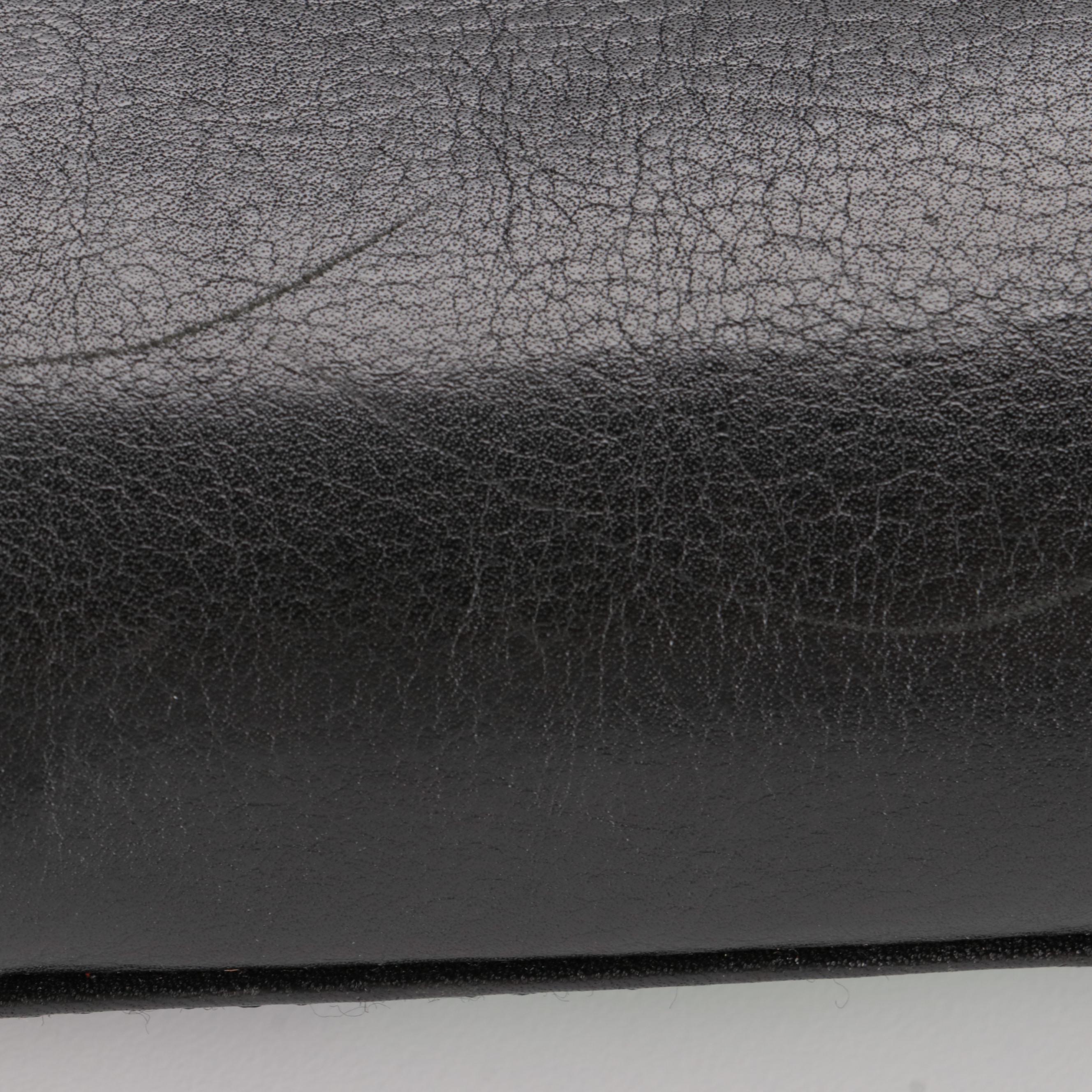 Tory Burch East-West Shoulder Bag in Black Grained Leather